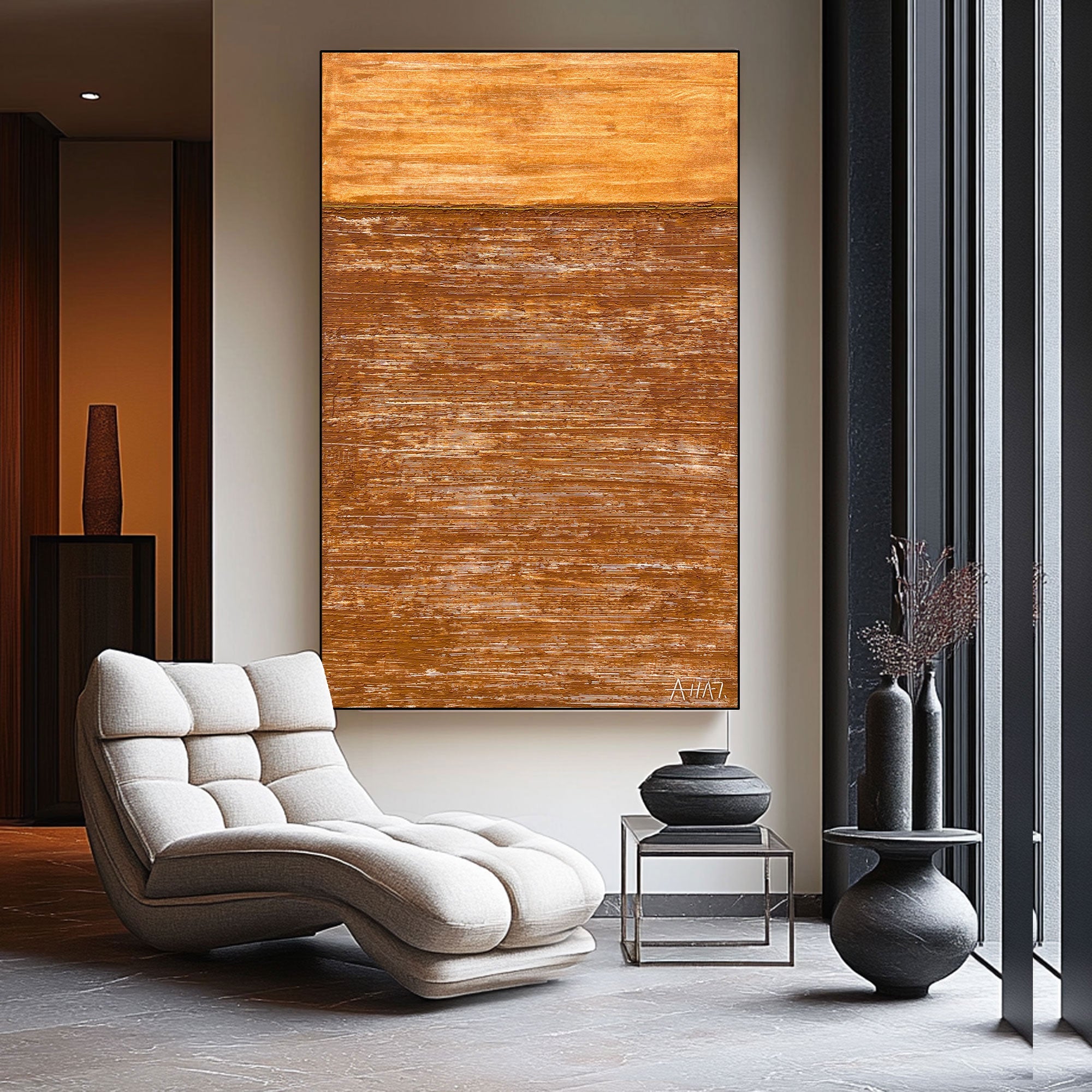 Abstract Painting "Capas del Recuerdo”