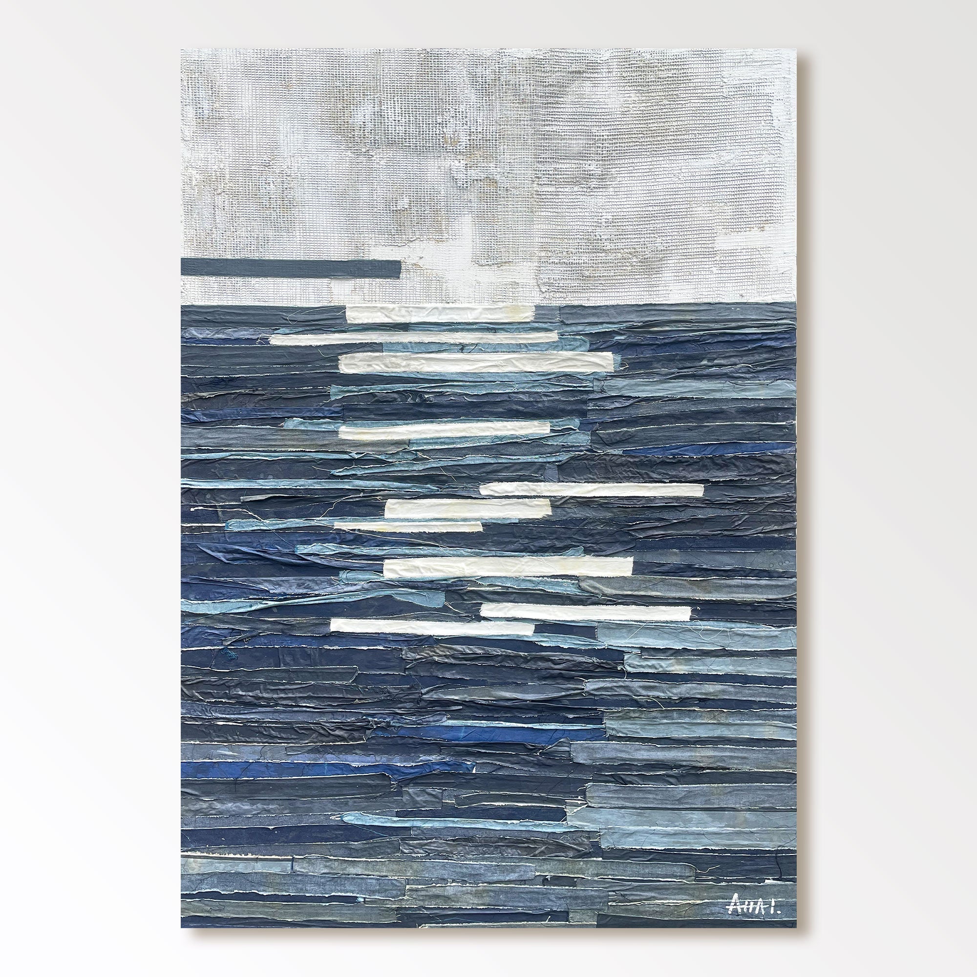 Abstrakt maleri "Mar Profundo"