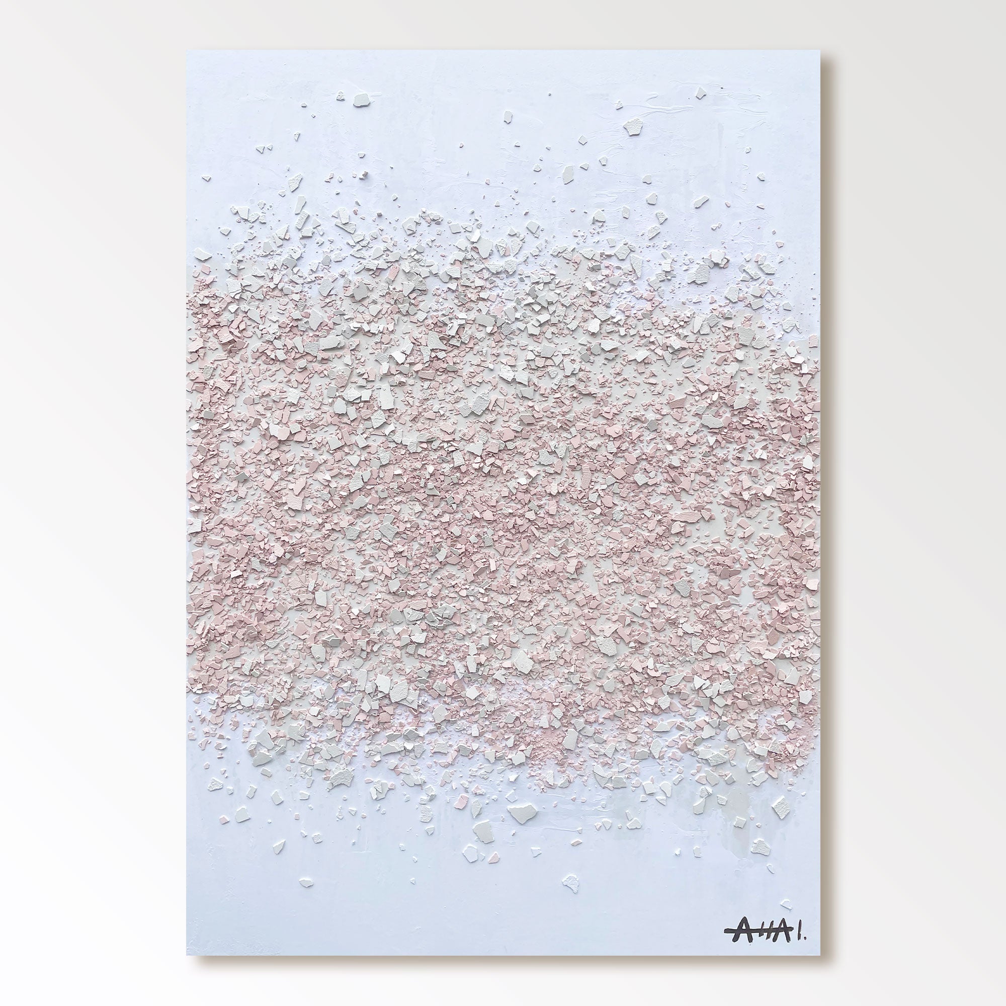 Abstrakt maleri "Polvo de Sueños"