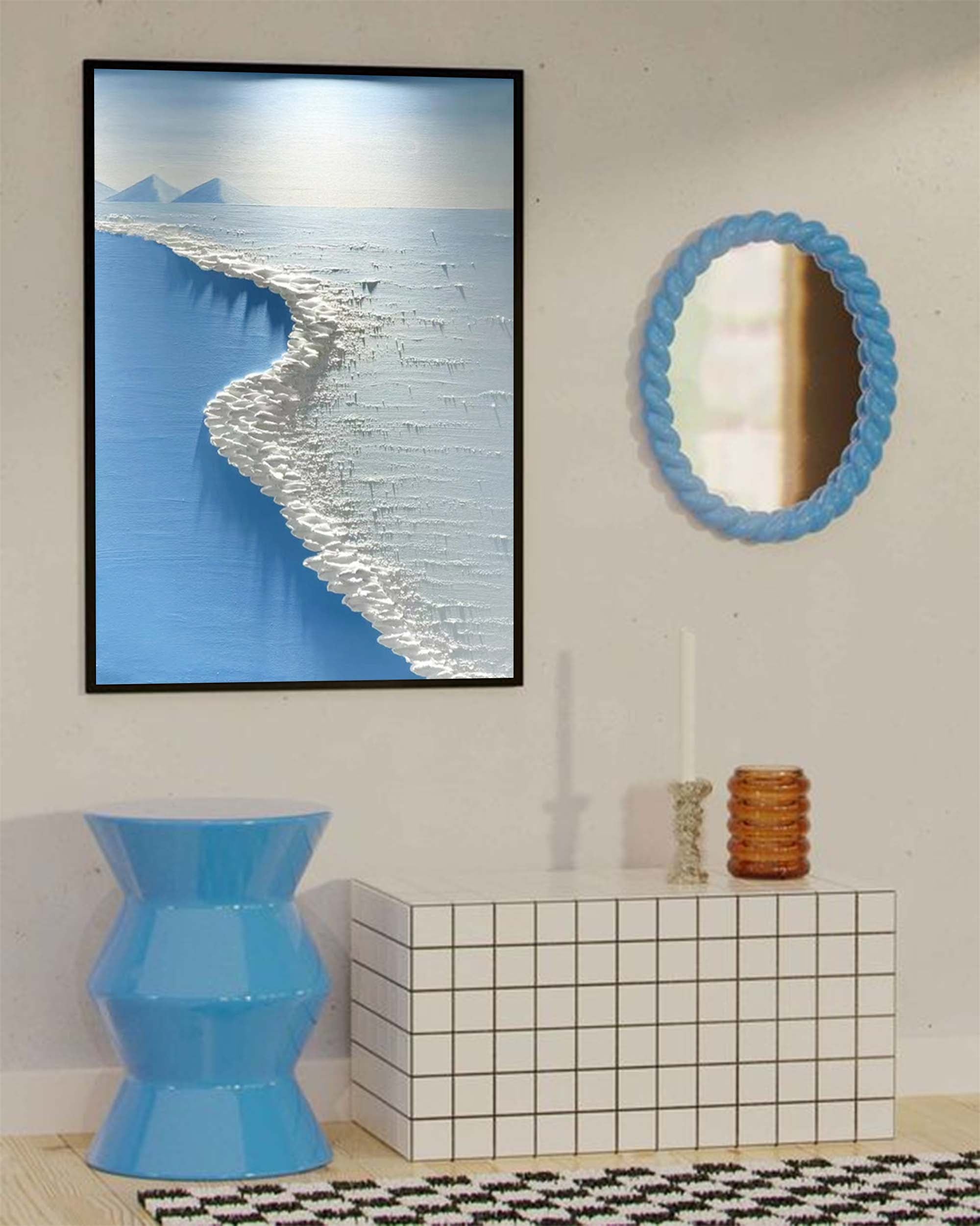 Strand &amp; Hav Lærredskunst #BE001