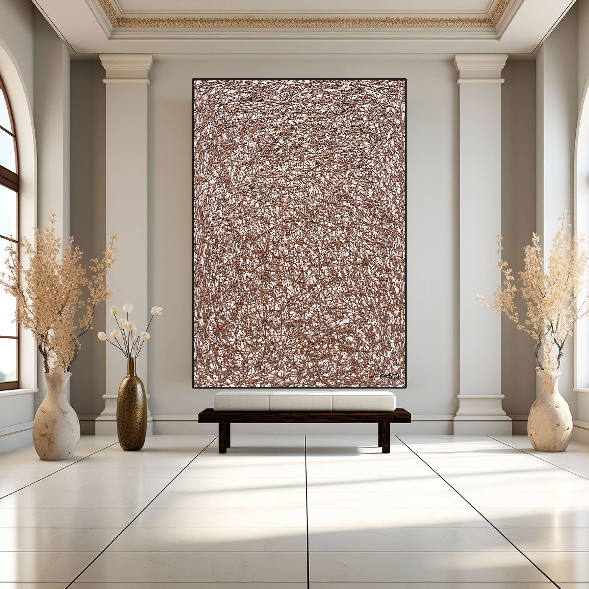 Abstract Painting "Pętelki Myśli”