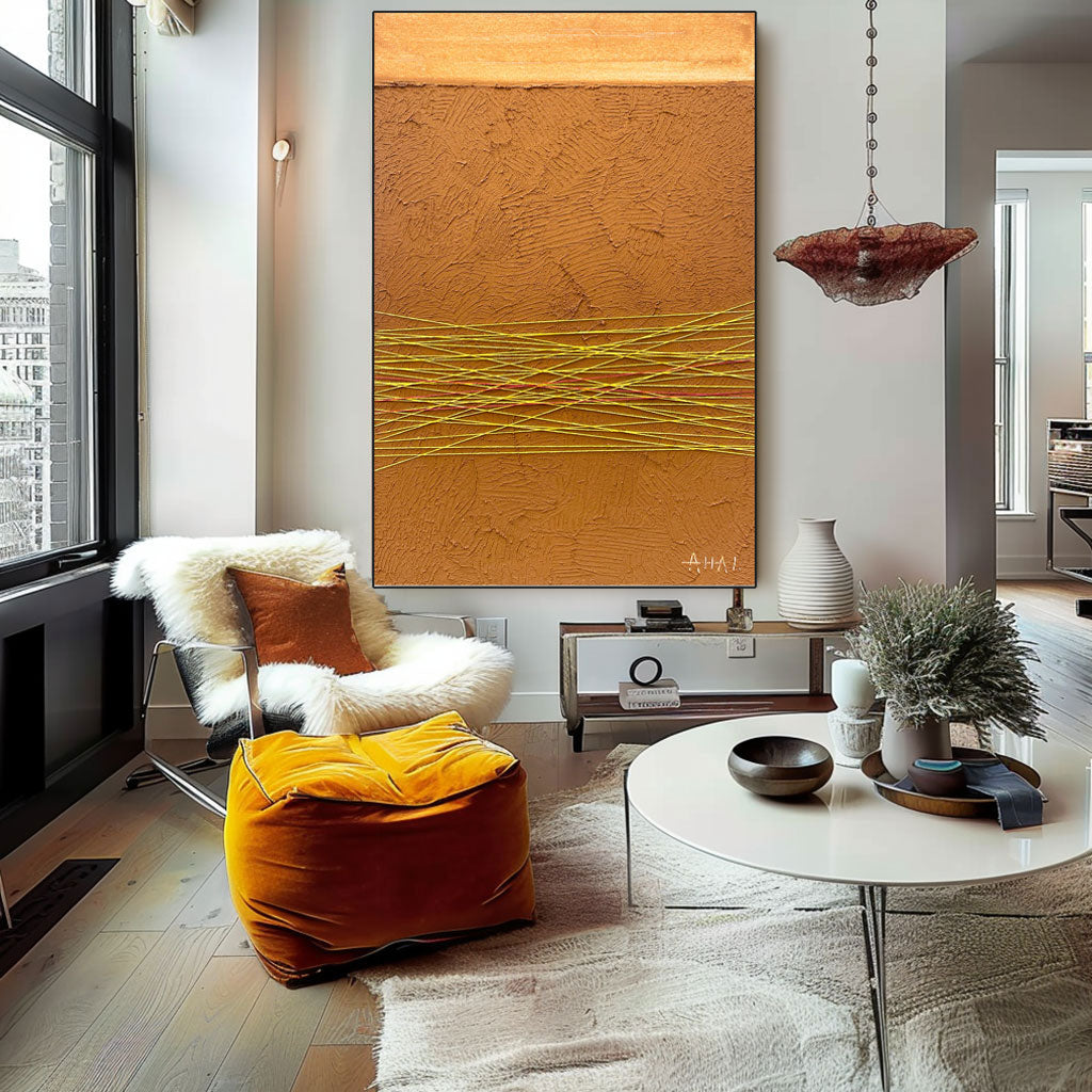 Abstract Painting "Lineas de Futuro”