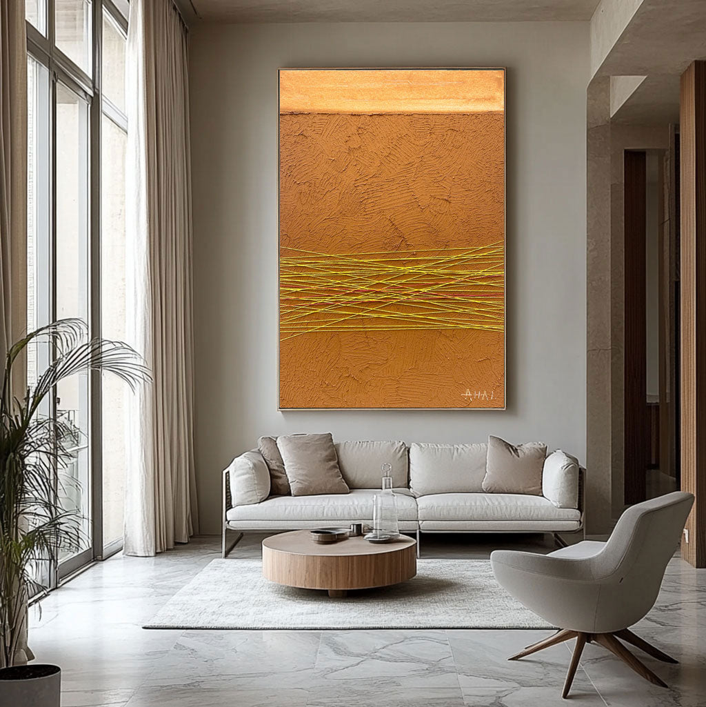 Abstract Painting "Lineas de Futuro”