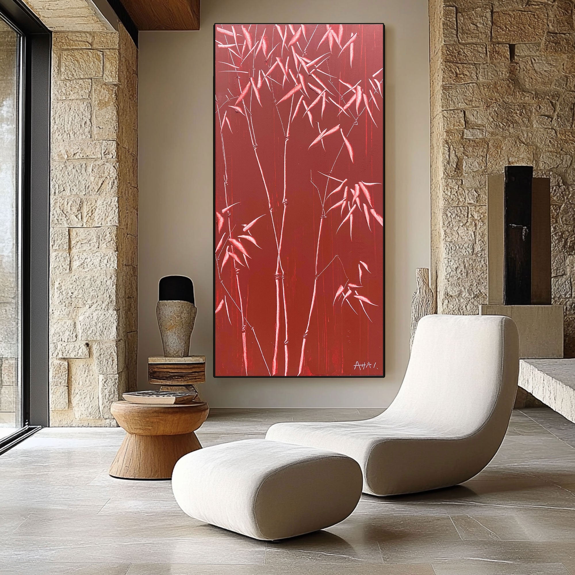 Abstract Painting "Bamb�� Resistente"