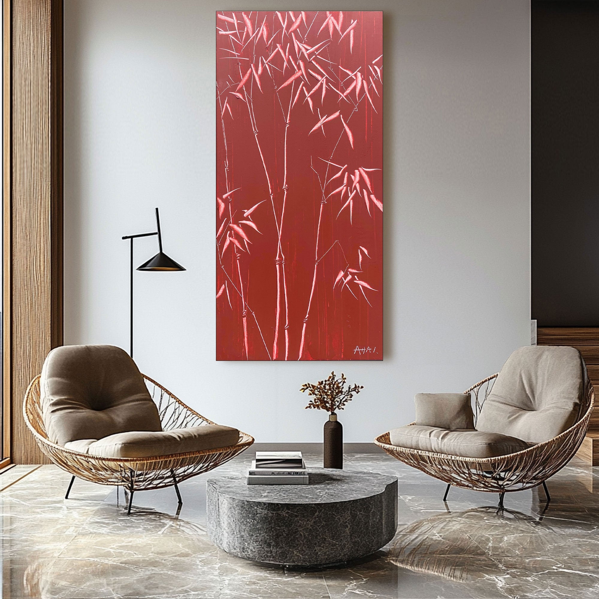 Abstract Painting "Bamb�� Resistente"