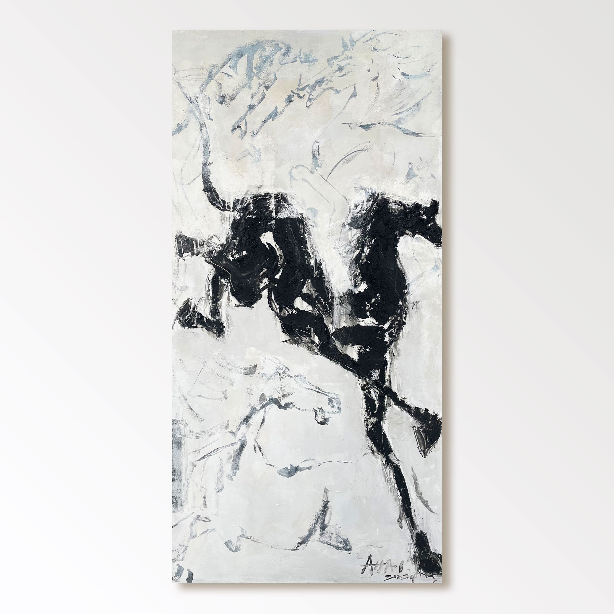 Abstract Painting "Caballos de la Libertad"