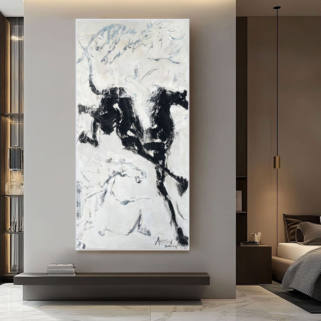 Abstract Painting "Caballos de la Libertad"