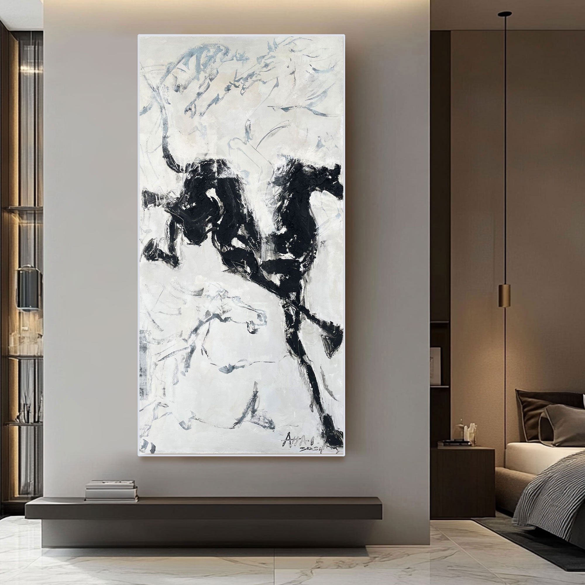 Abstract Painting "Caballos de la Libertad"