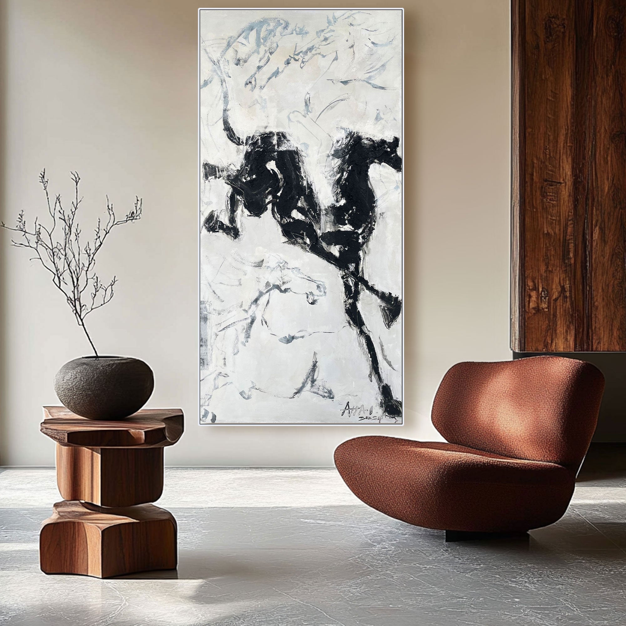 Abstract Painting "Caballos de la Libertad"