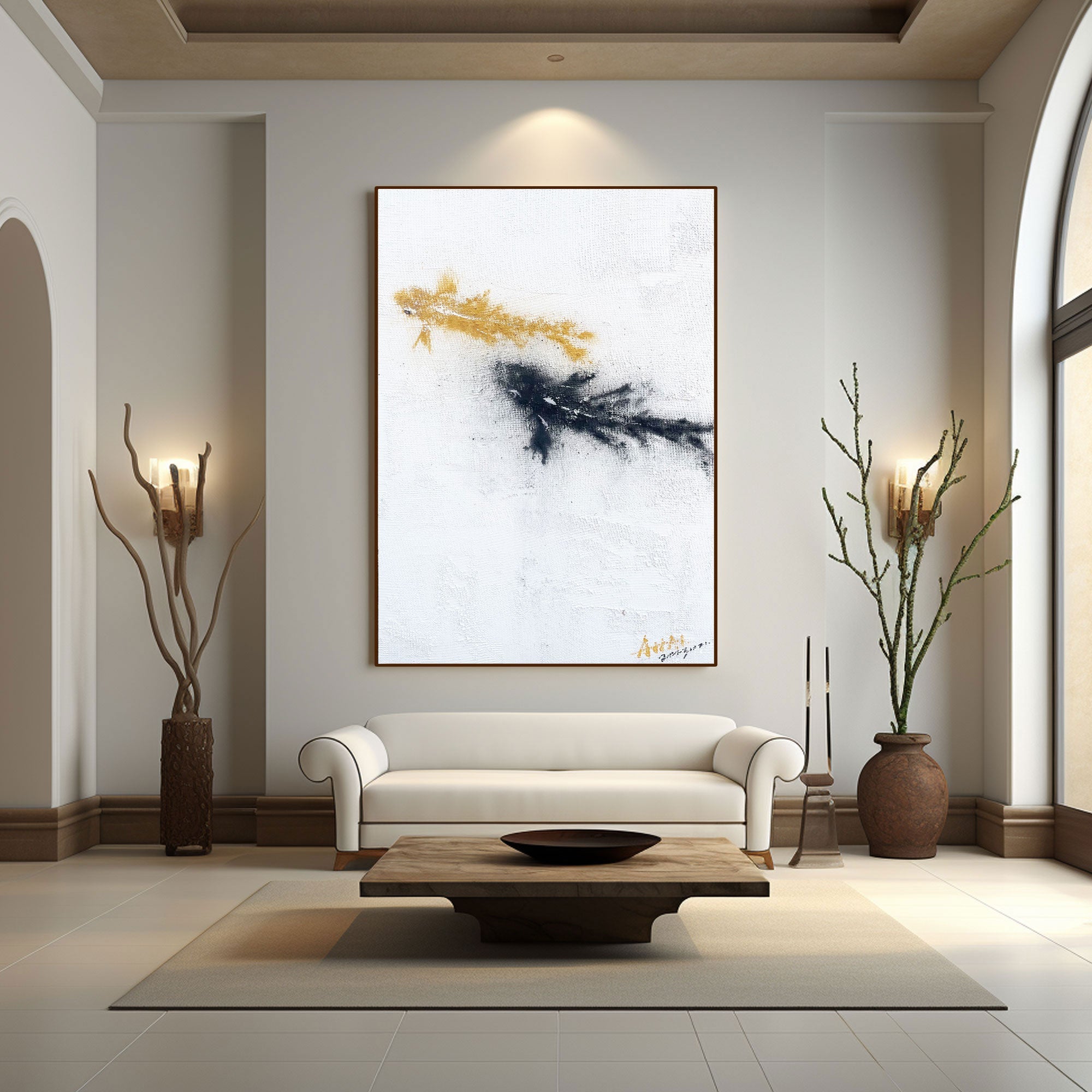 Abstract Painting "Kontrast i Fritid”