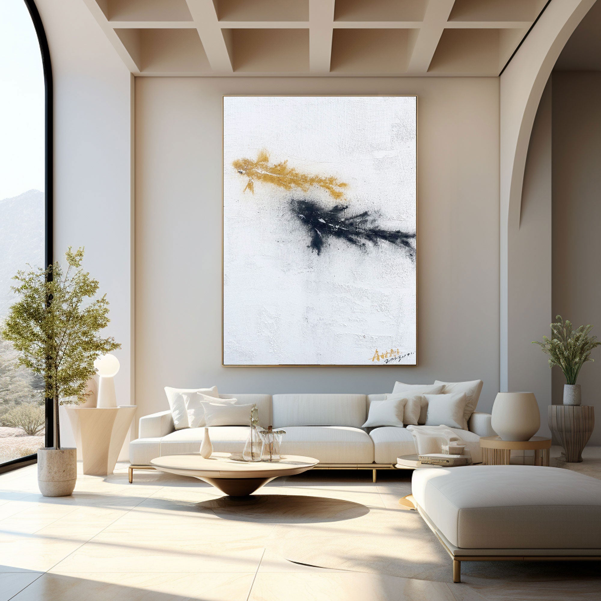 Abstract Painting "Kontrast i Fritid”