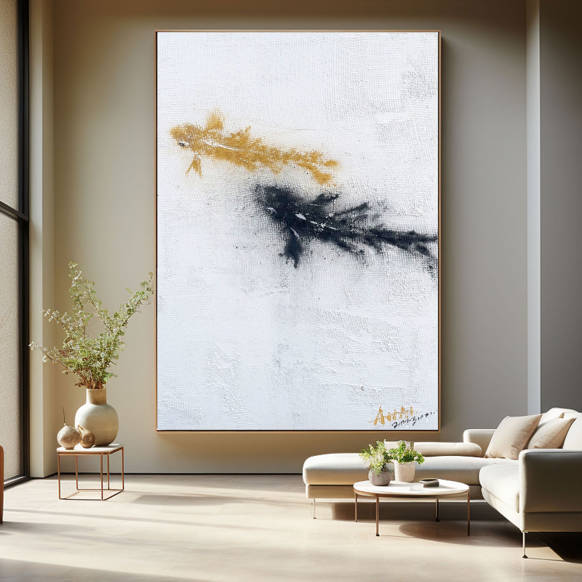 Abstract Painting "Kontrast i Fritid”