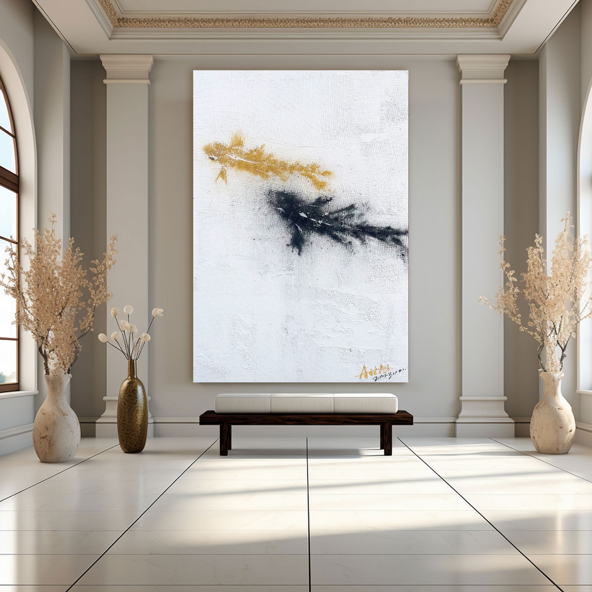 Abstract Painting "Kontrast i Fritid”
