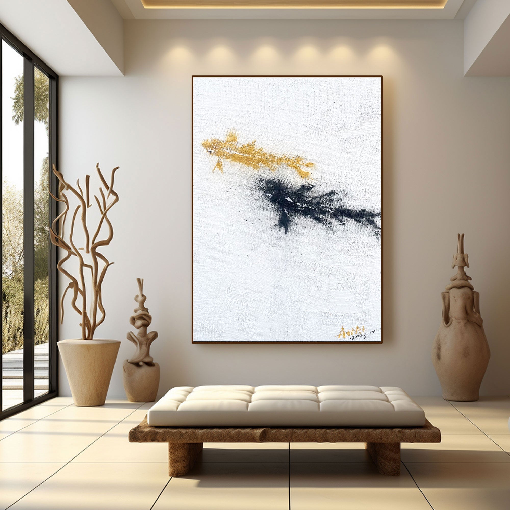 Abstract Painting "Kontrast i Fritid”