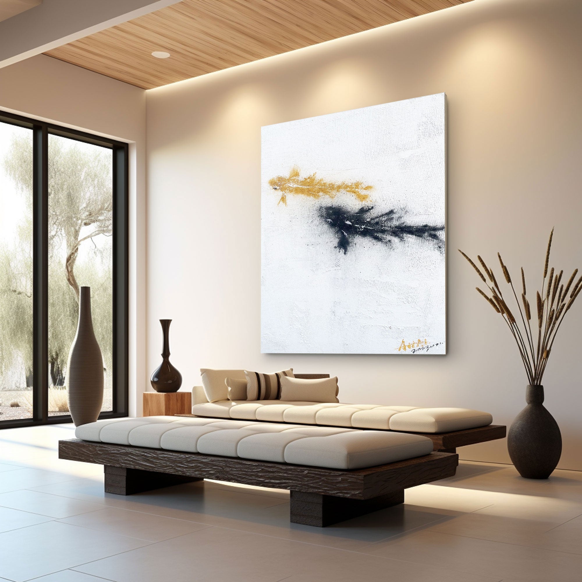 Abstract Painting "Kontrast i Fritid”