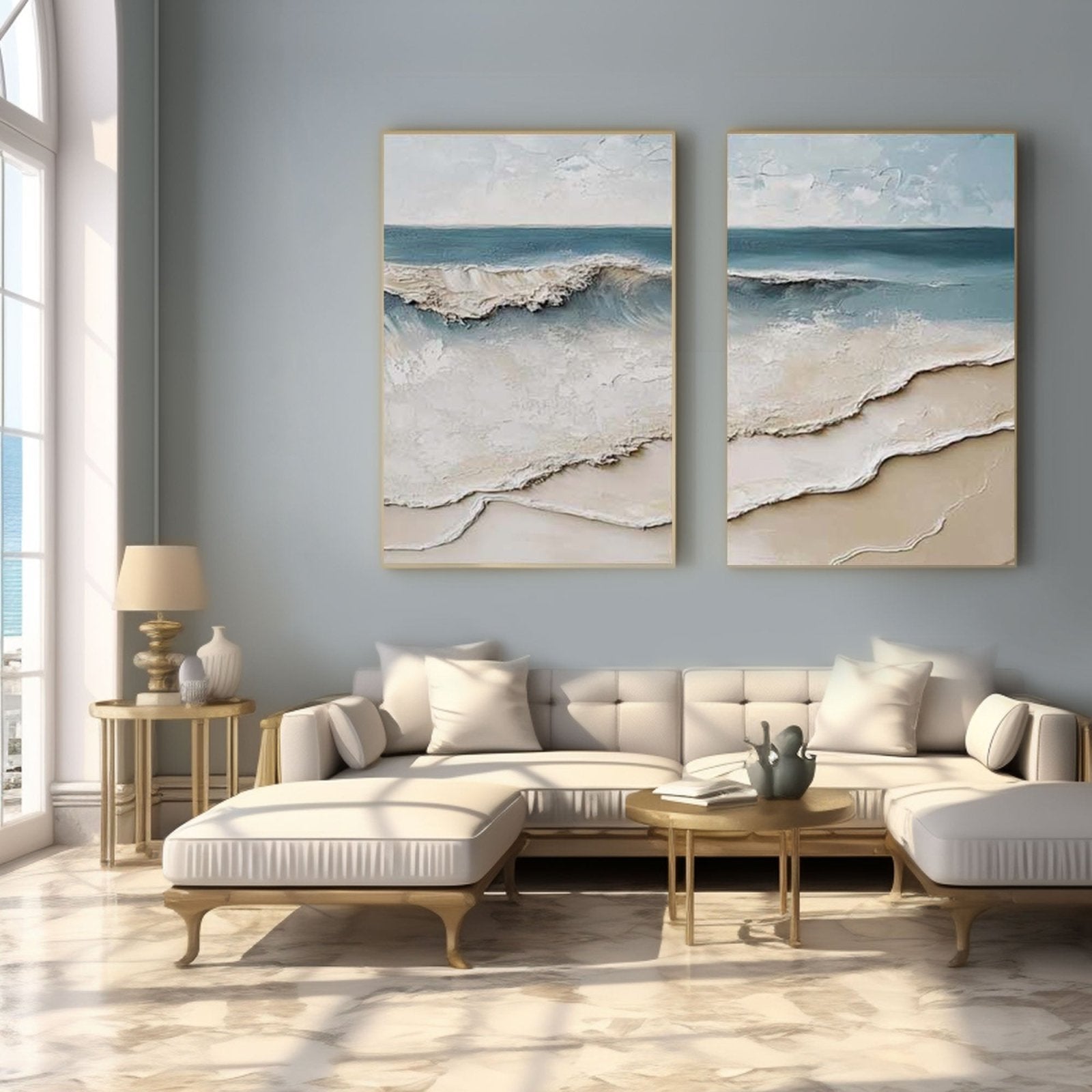 3D-Strukturgemälde „Eco del Mar“
