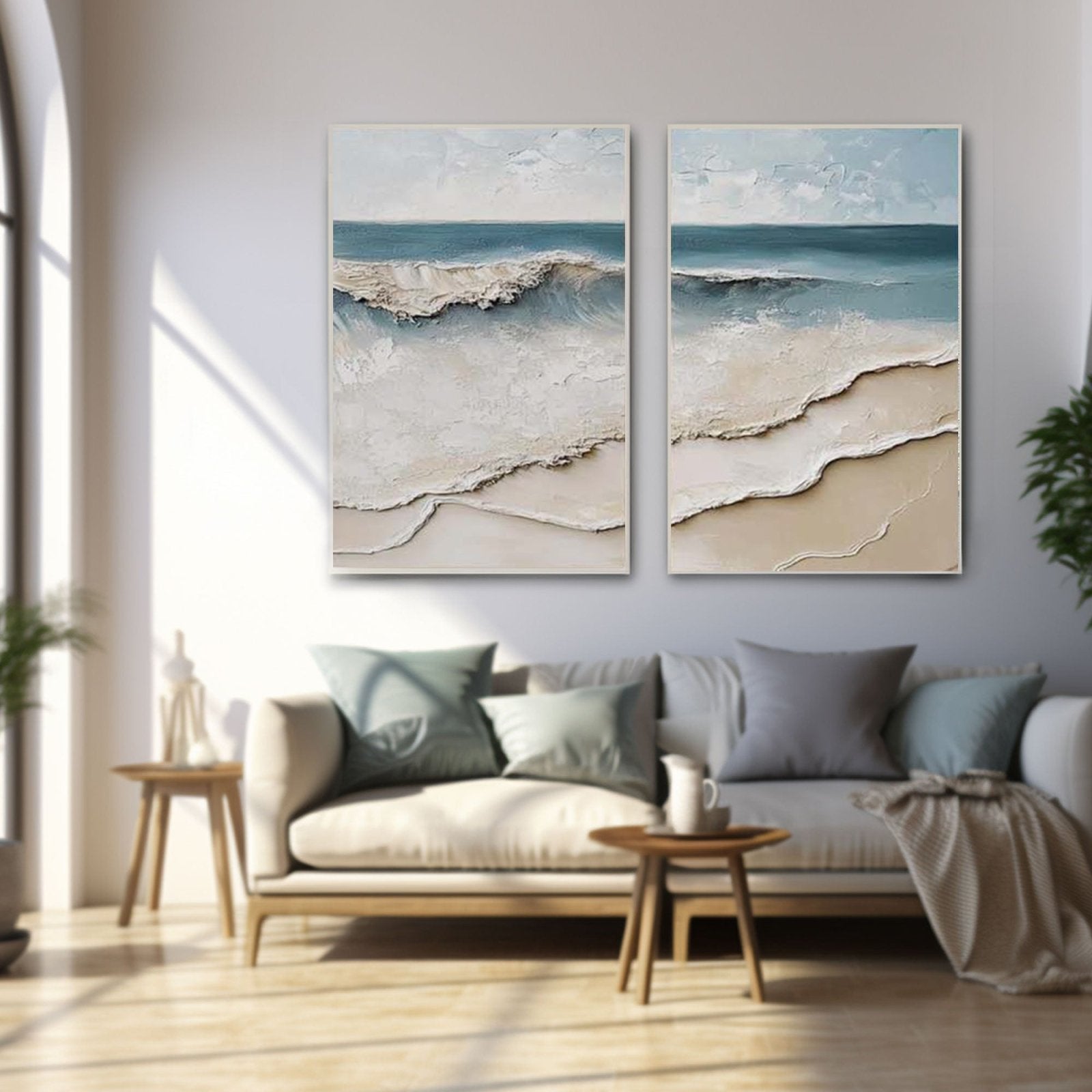 3D-Strukturgemälde „Eco del Mar“