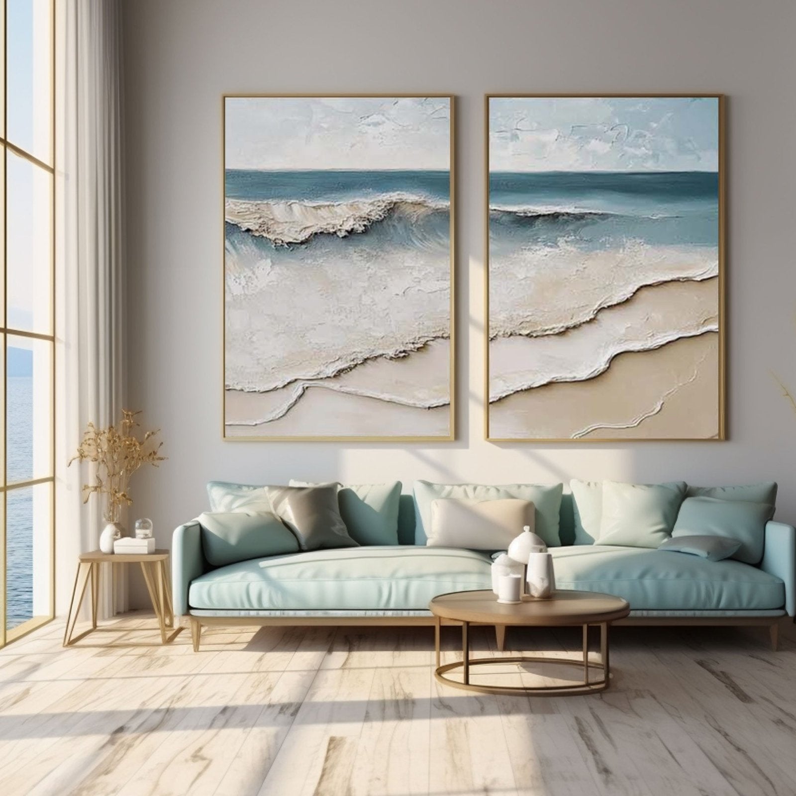 3D-Strukturgemälde „Eco del Mar“