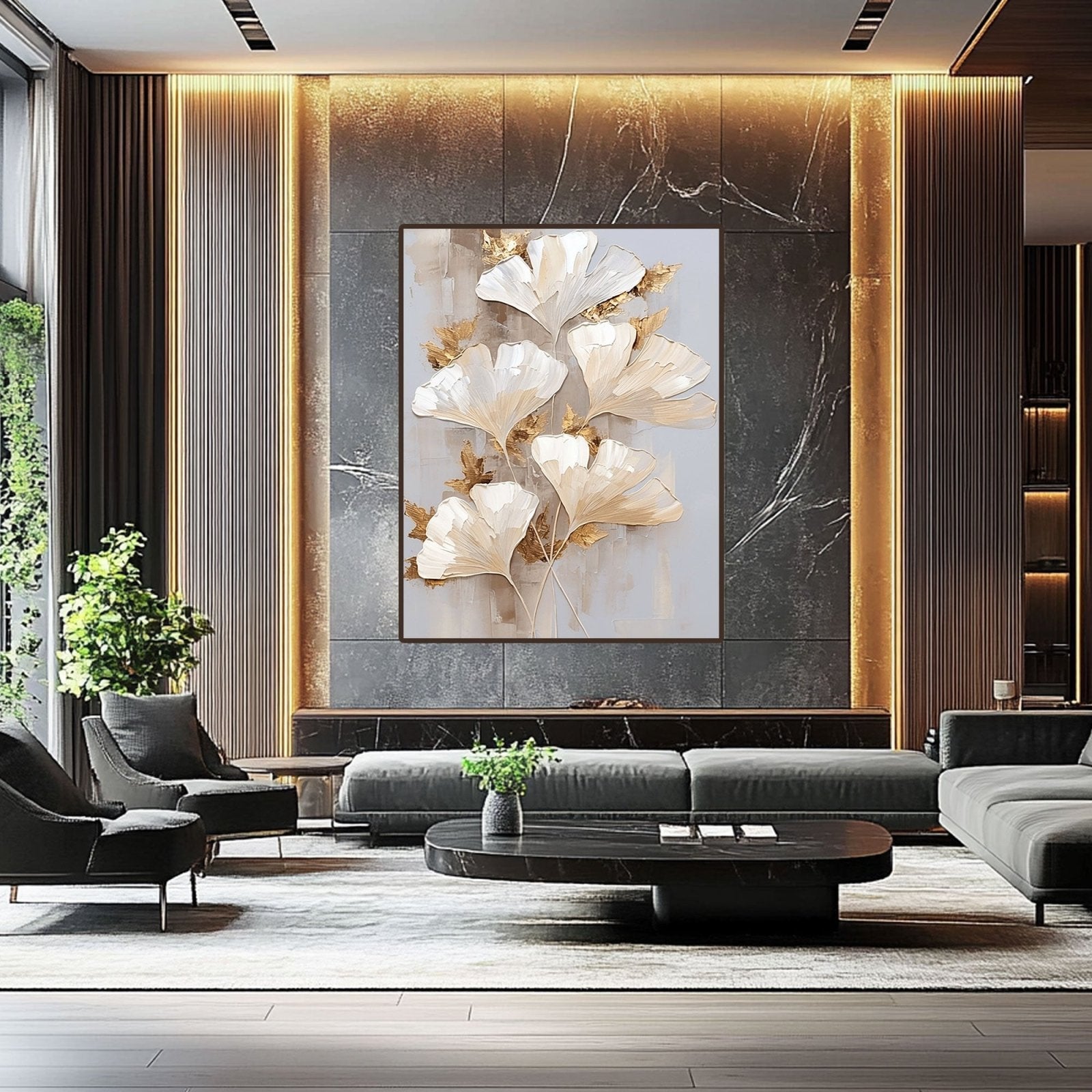 3D Textured Painting "Klethra"