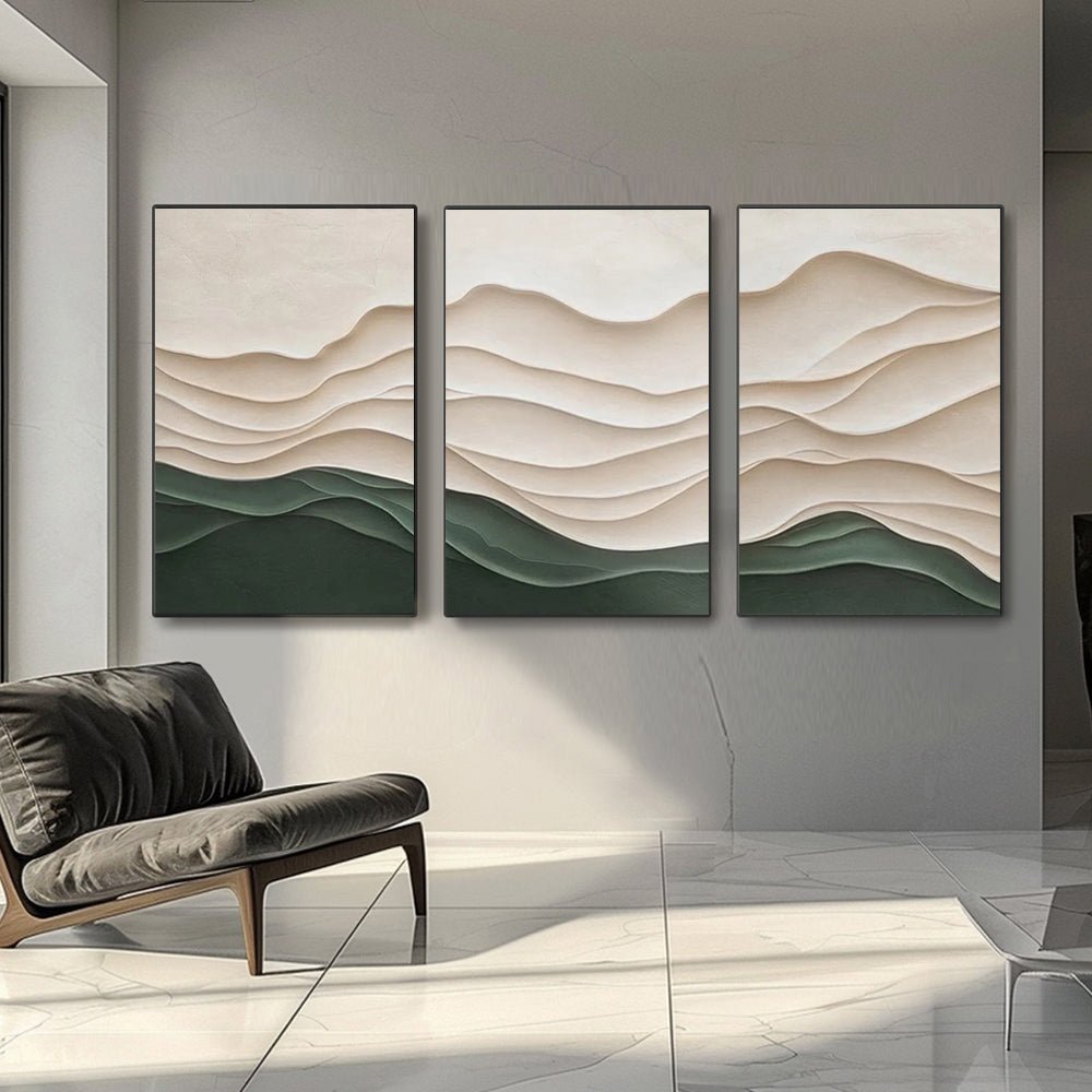 3D-tekstureret maleri "Valle Interior"