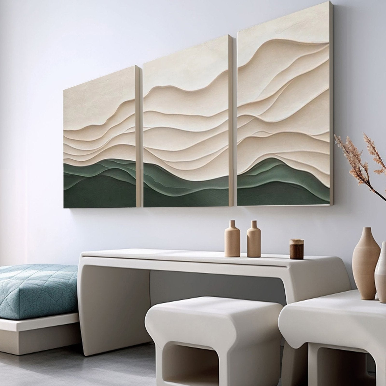 3D-tekstureret maleri "Valle Interior"