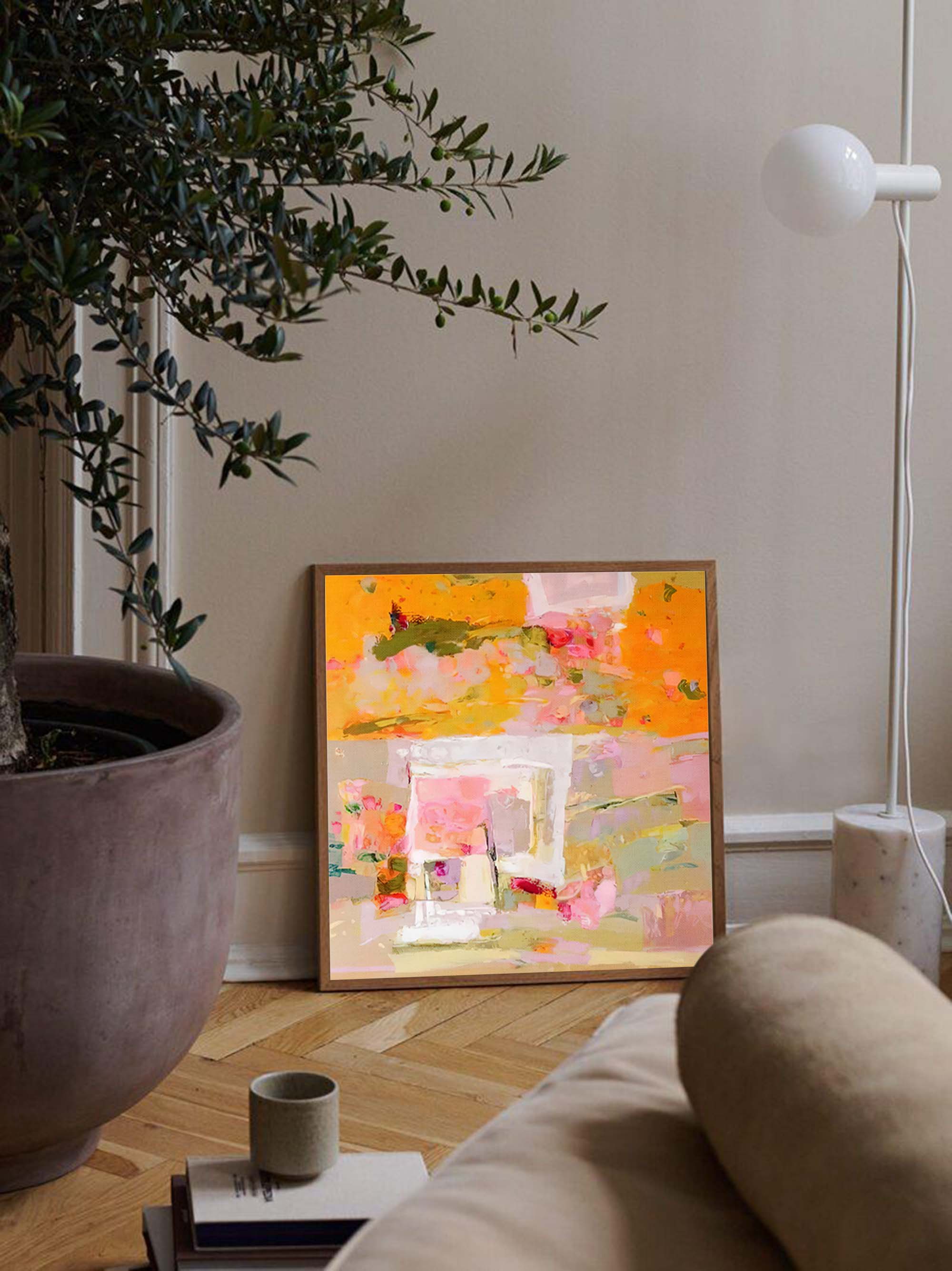 Abstrakt lærredskunst #AB106