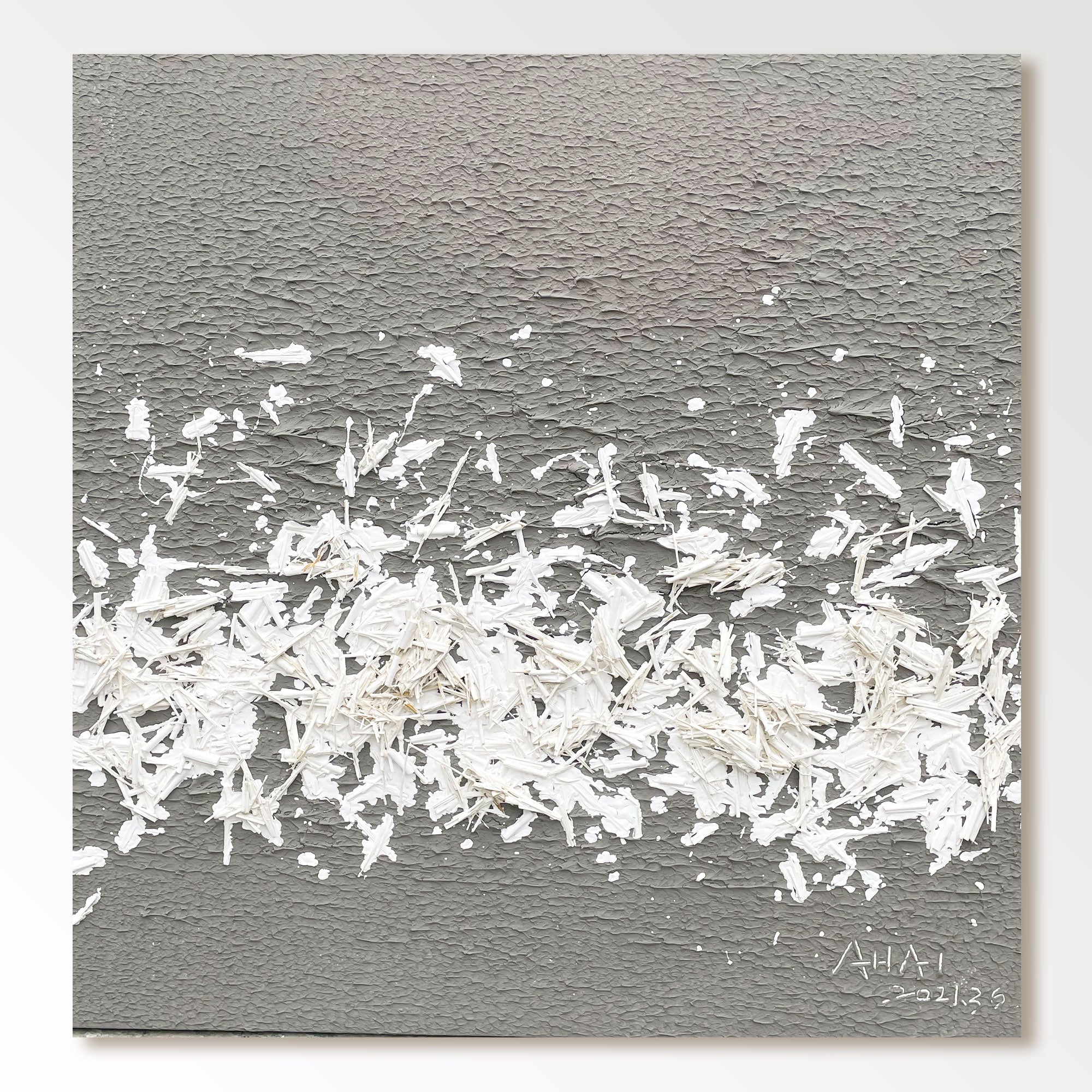Abstract Painting "Fragmentos de Nieve”