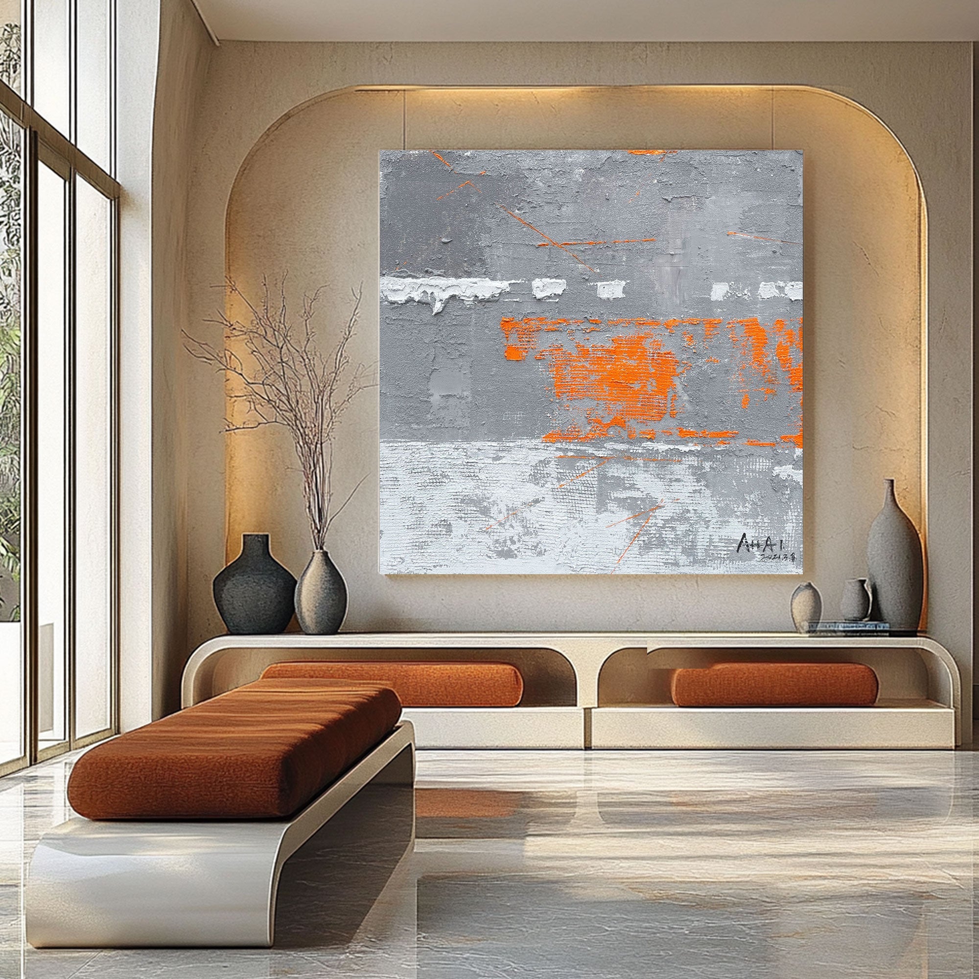 Abstract Painting "Contraste de Colores”