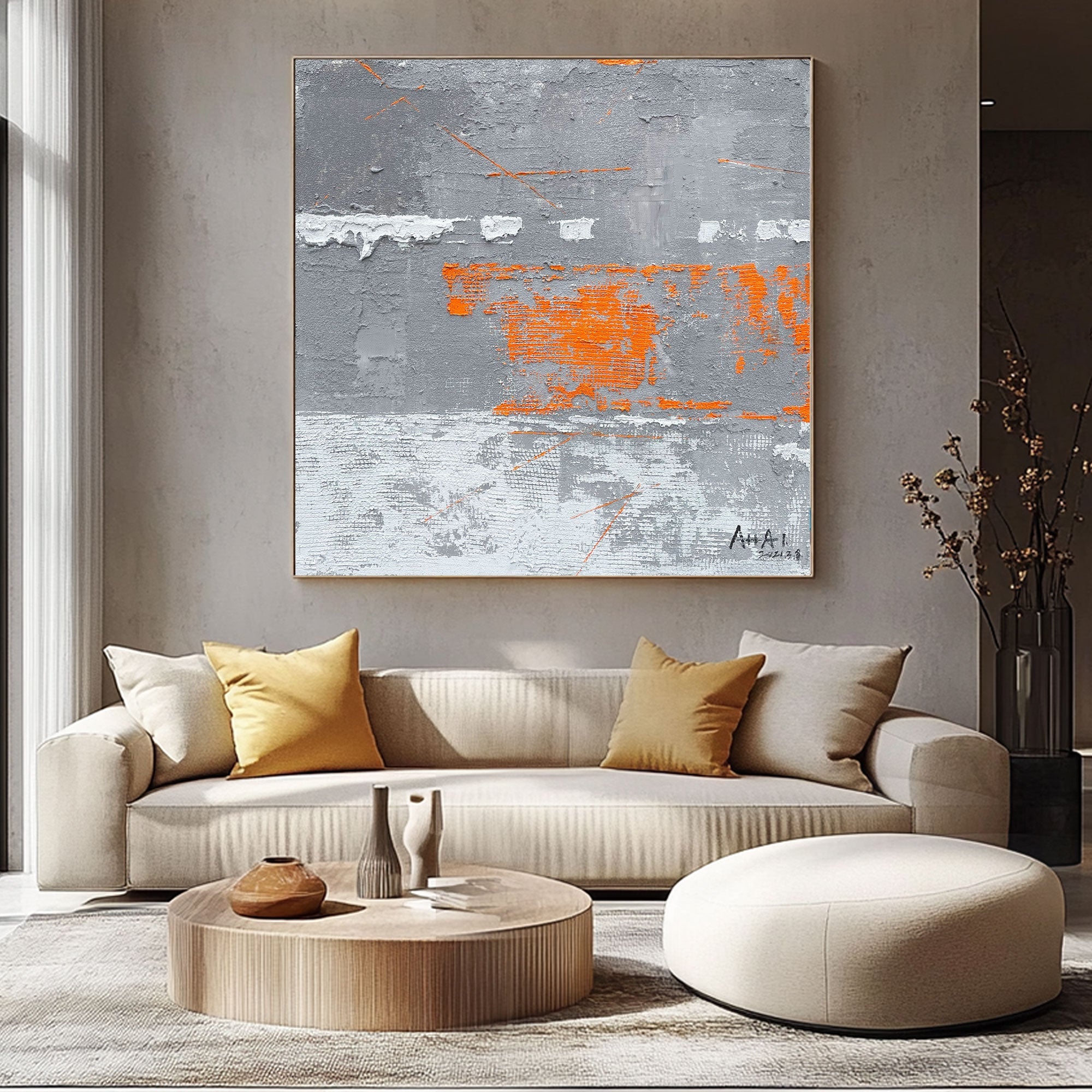 Abstract Painting "Contraste de Colores”