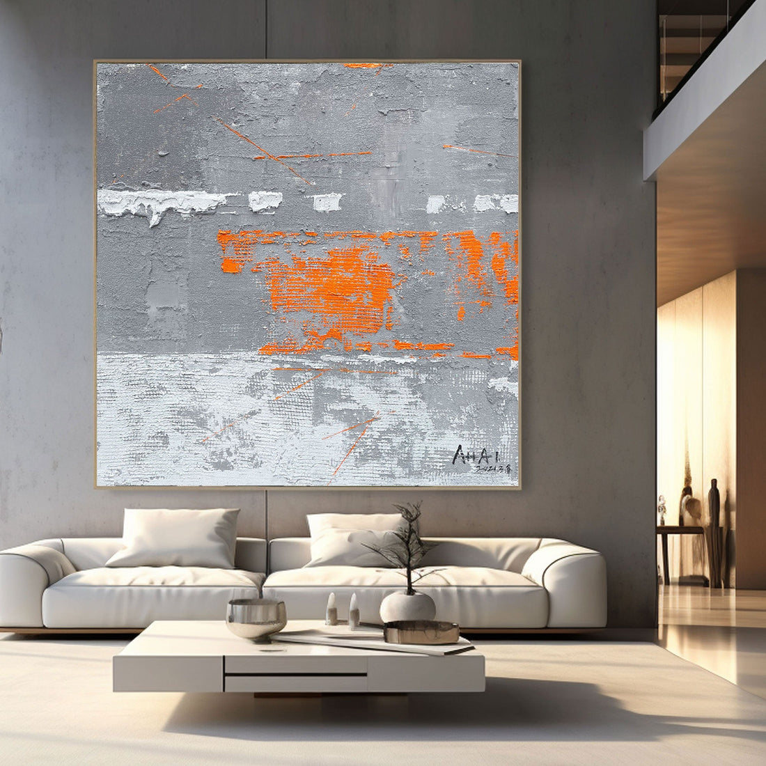 Abstract Painting "Contraste de Colores”