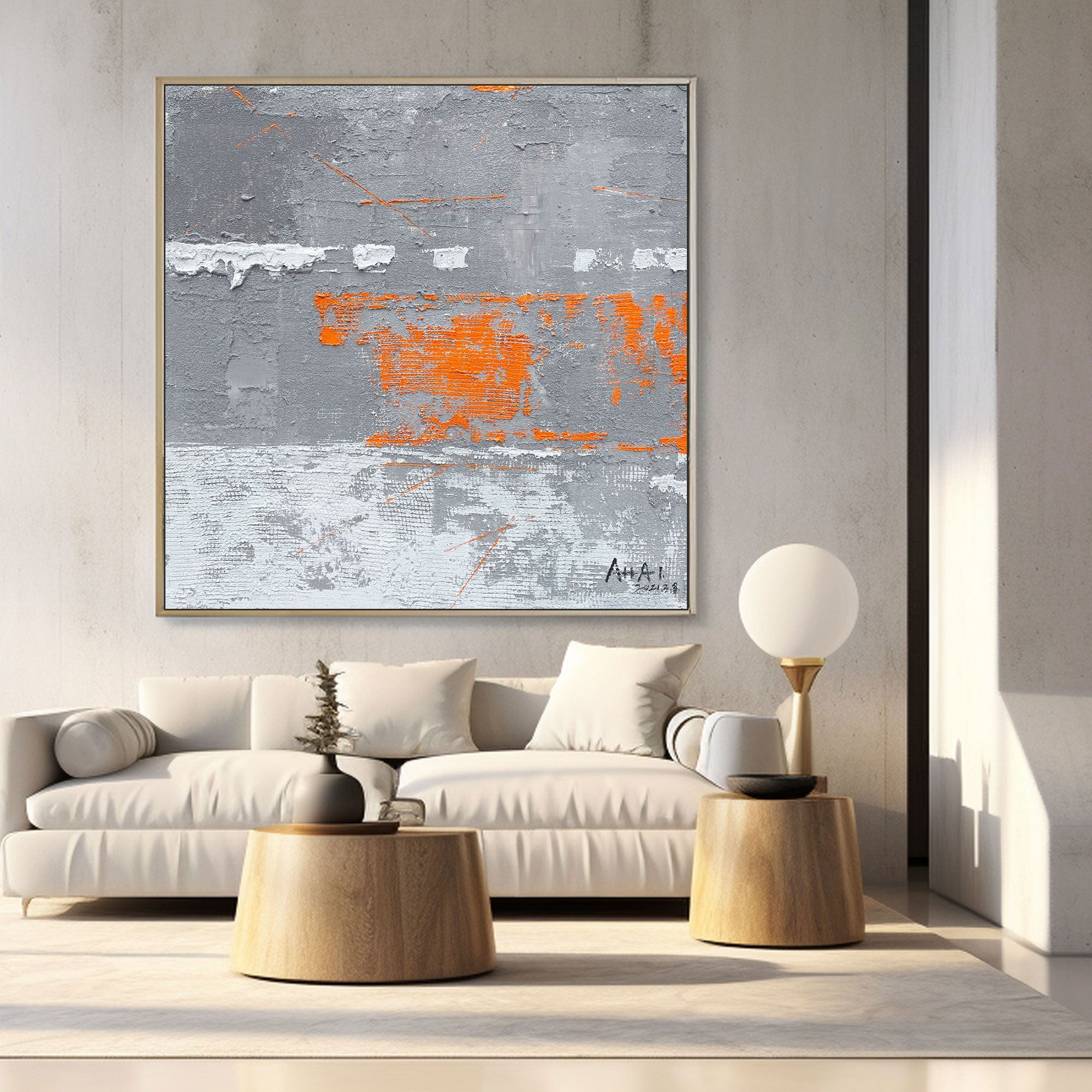 Abstract Painting "Contraste de Colores”