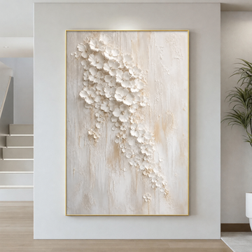 Textured Flower Oil Painting