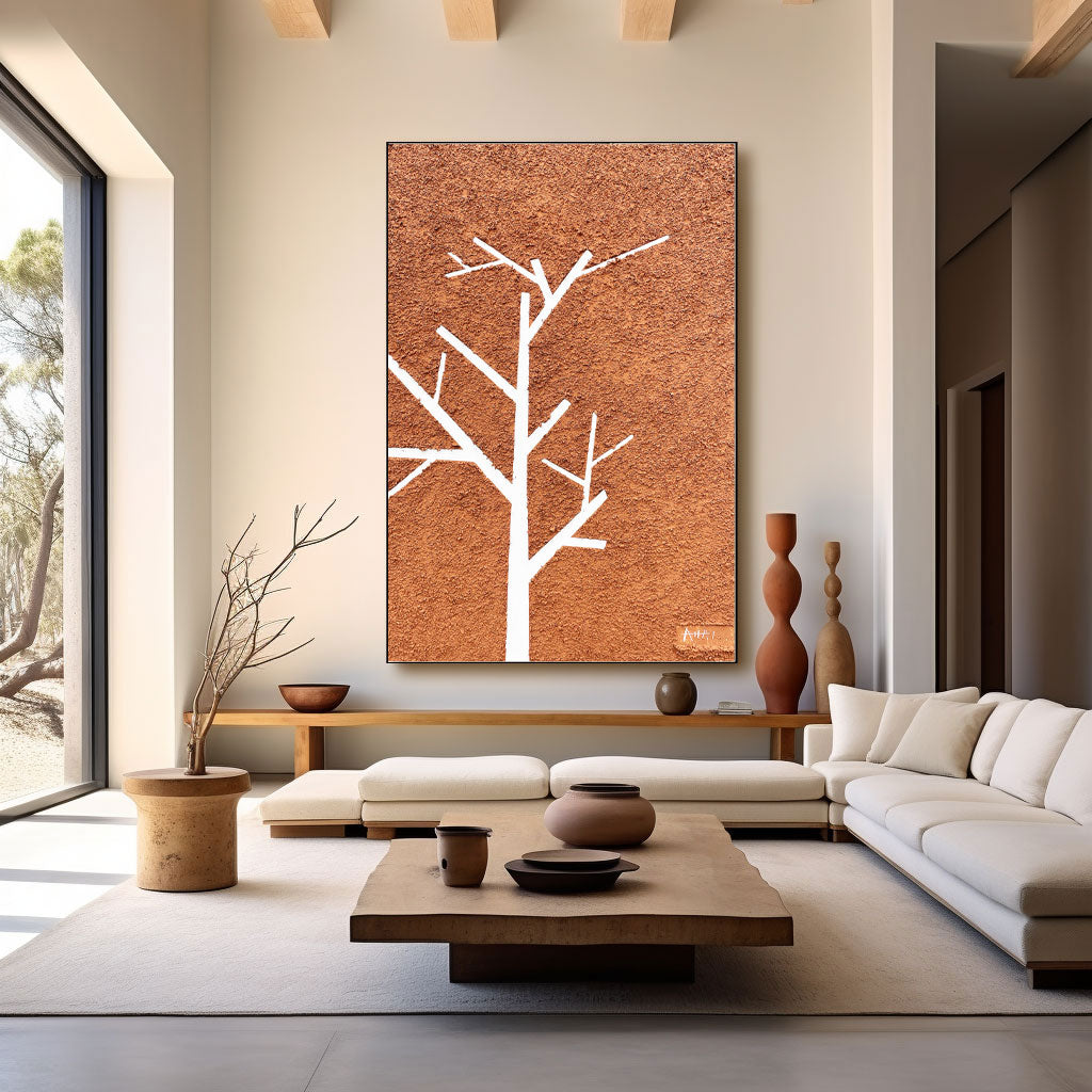 Abstract Painting "Vinterens Budskap”