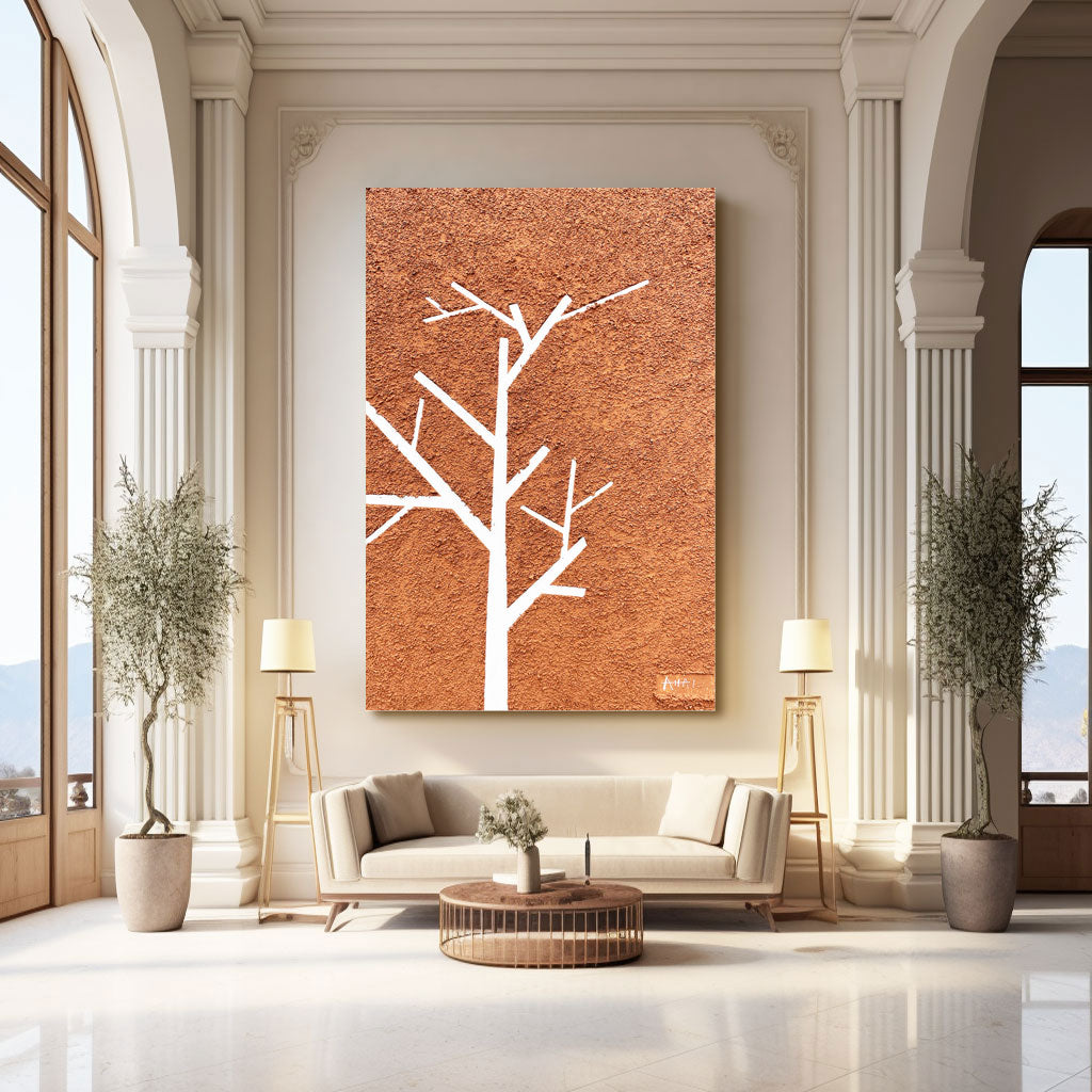 Abstract Painting "Vinterens Budskap”