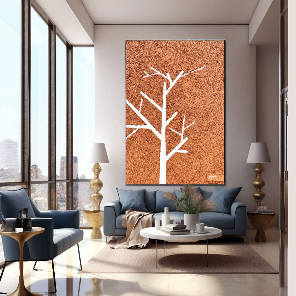 Abstract Painting "Vinterens Budskap”