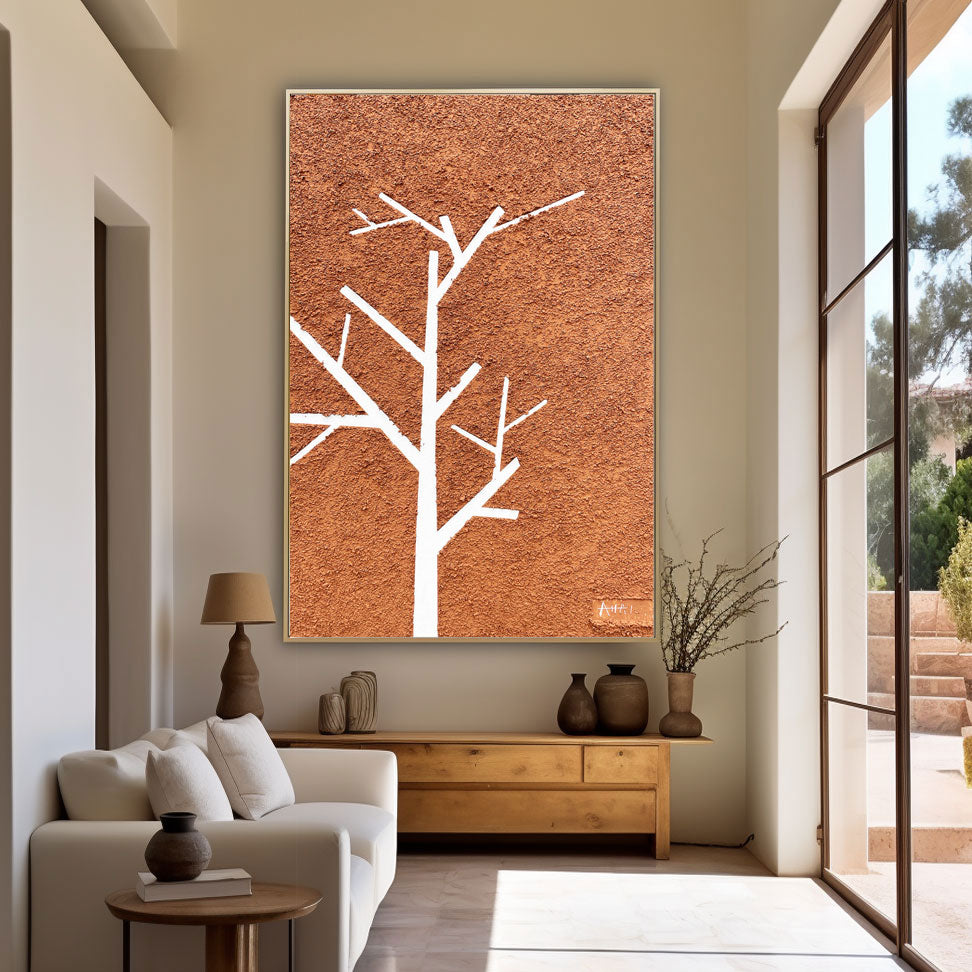 Abstract Painting "Vinterens Budskap”