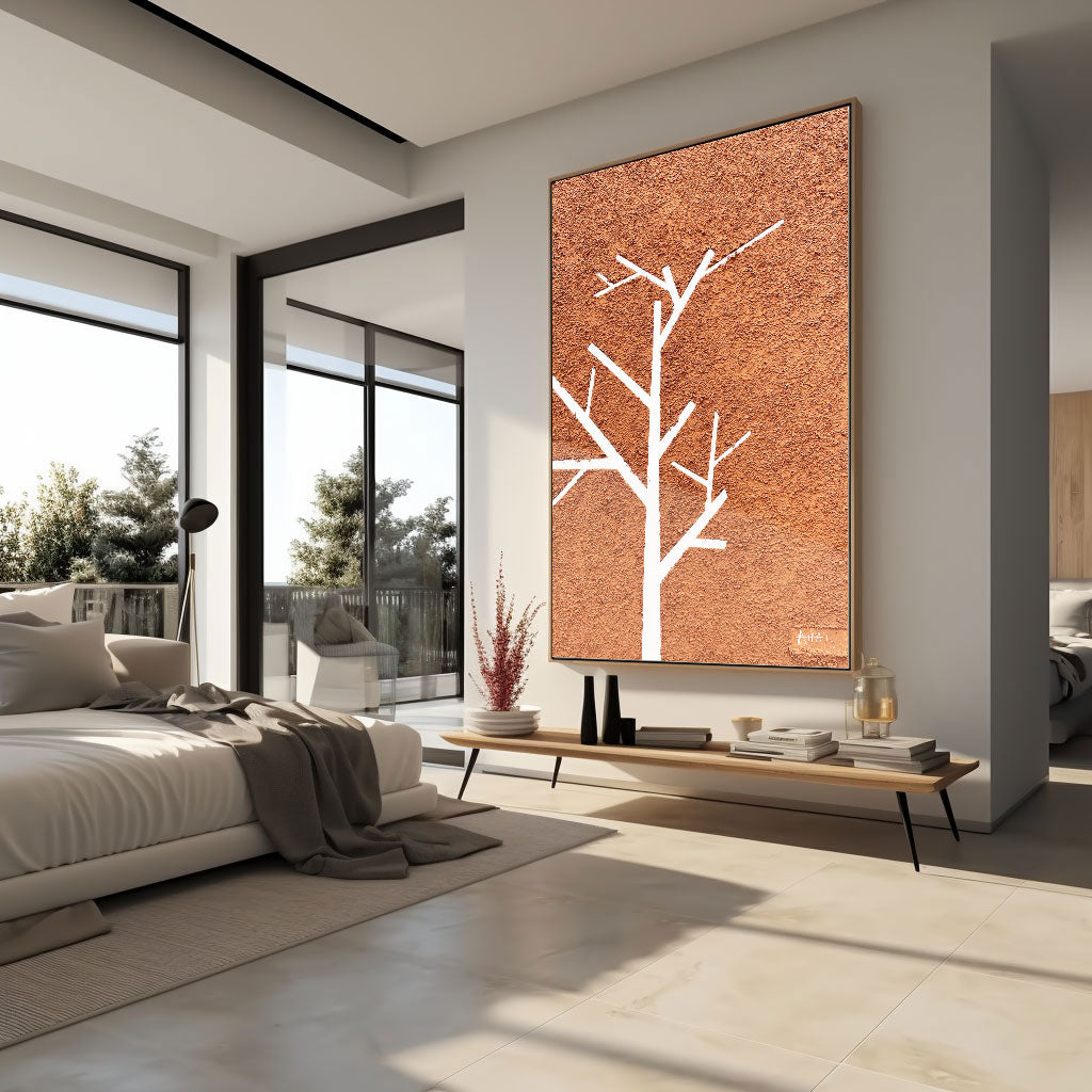 Abstract Painting "Vinterens Budskap”