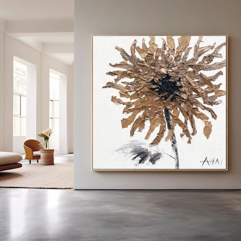 Abstrakt maleri "Fallet av Solen"