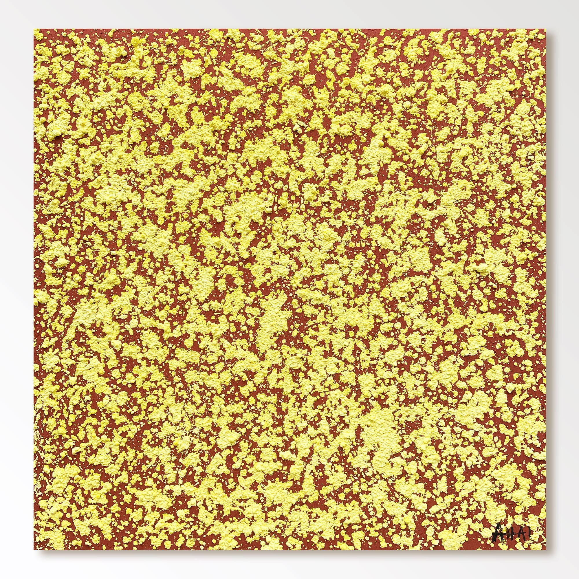 Abstract Painting "Kärnan och Ljus”