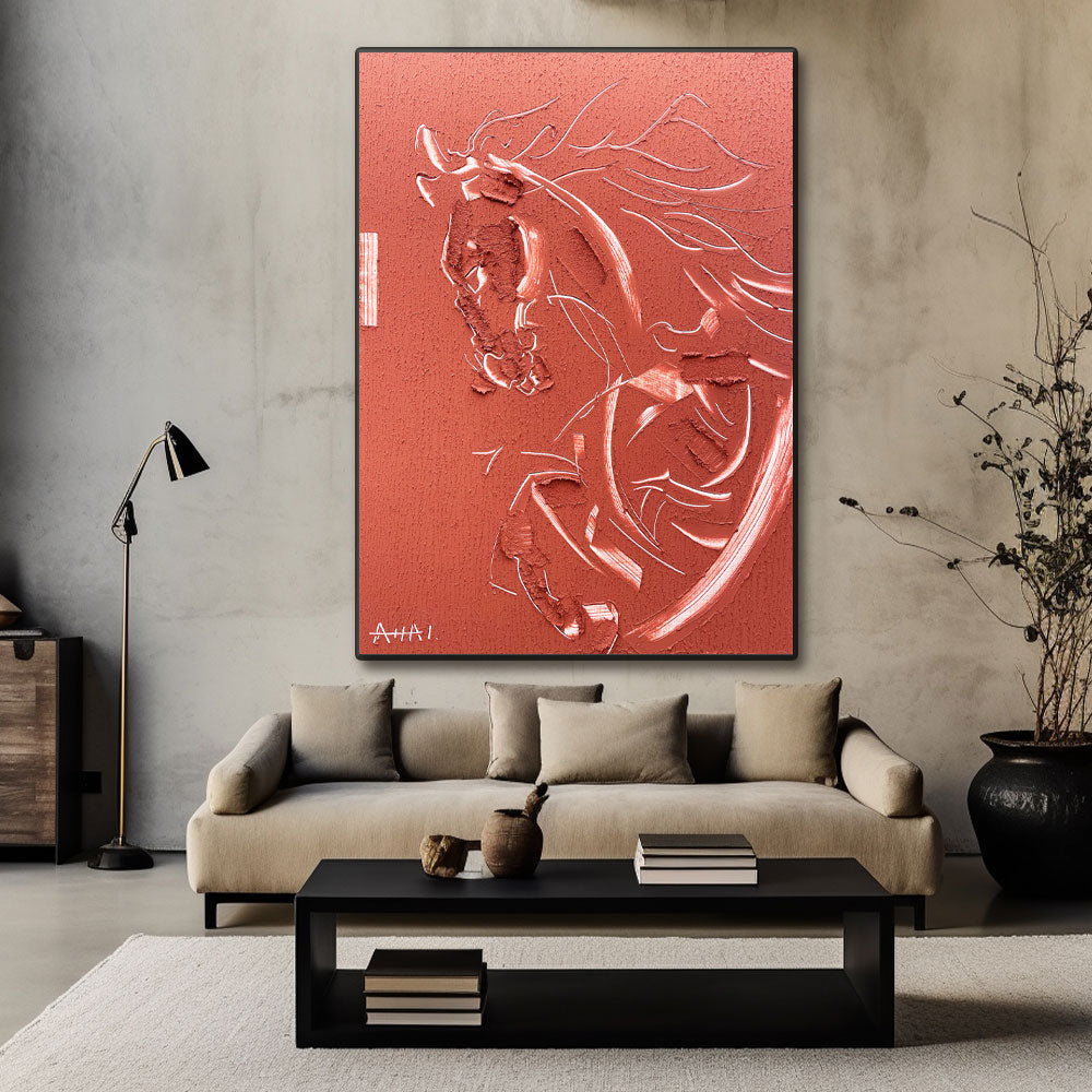 Abstract Painting "Hasten i Glöd”