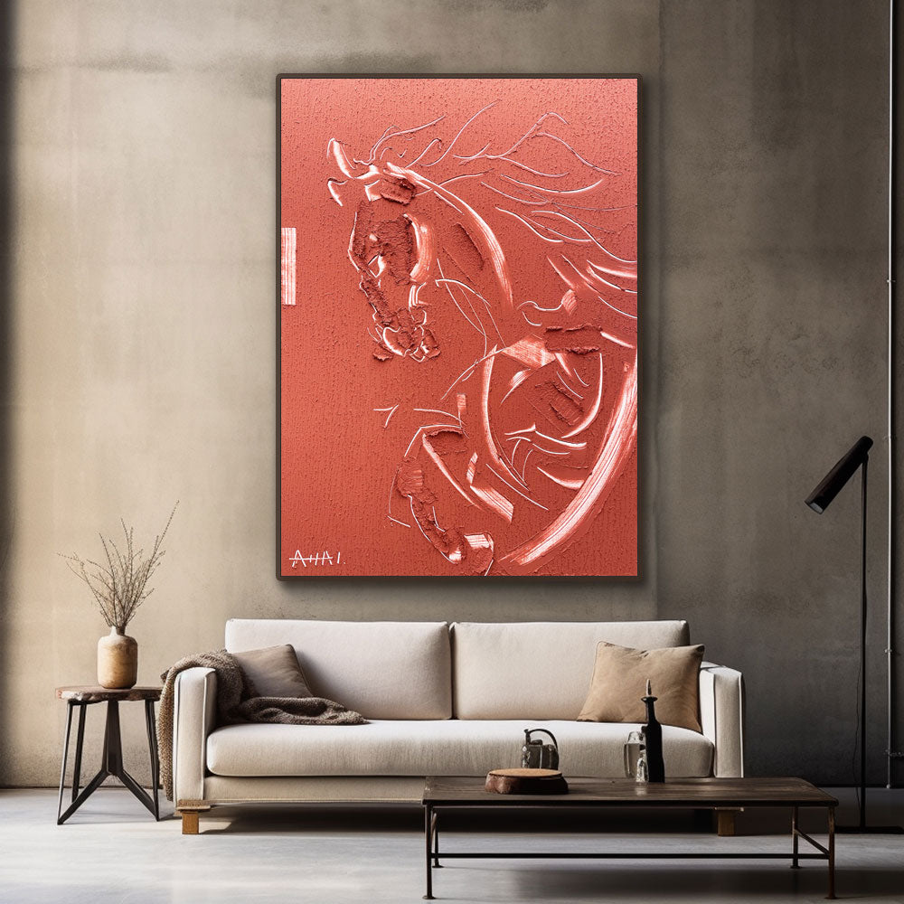 Abstract Painting "Hasten i Glöd”
