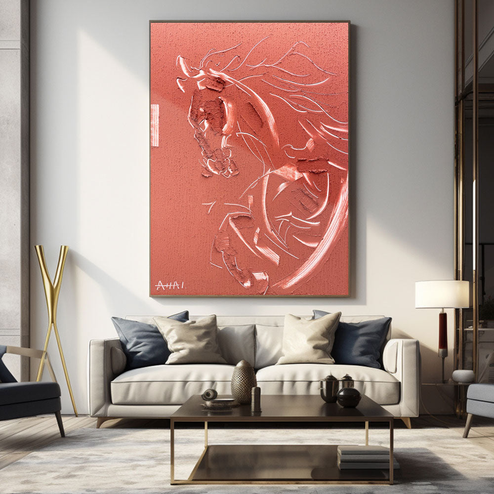 Abstract Painting "Hasten i Glöd”