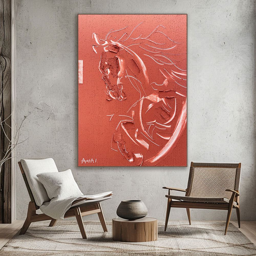 Abstract Painting "Hasten i Glöd”