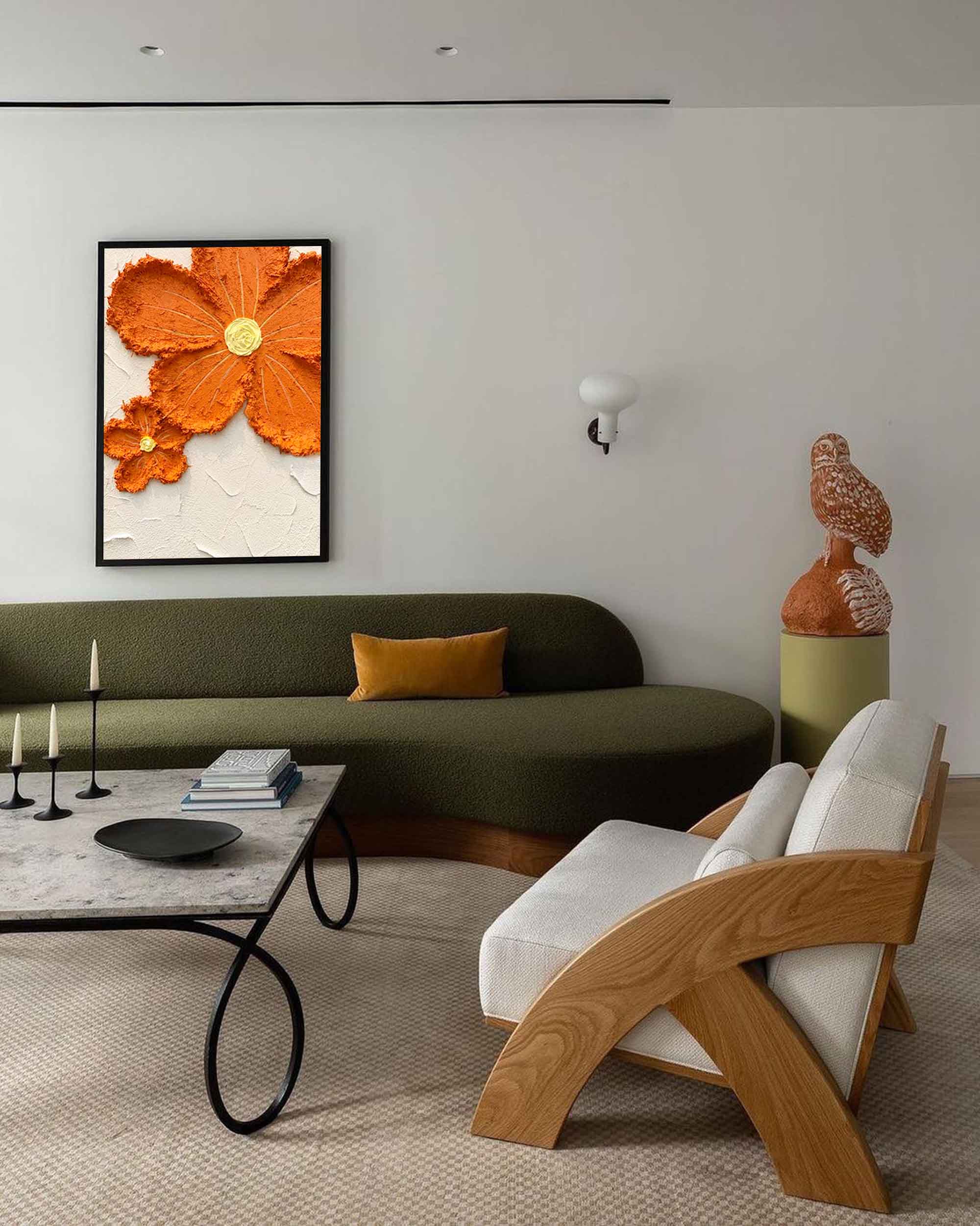 Blomsterlærredskunst #FL002