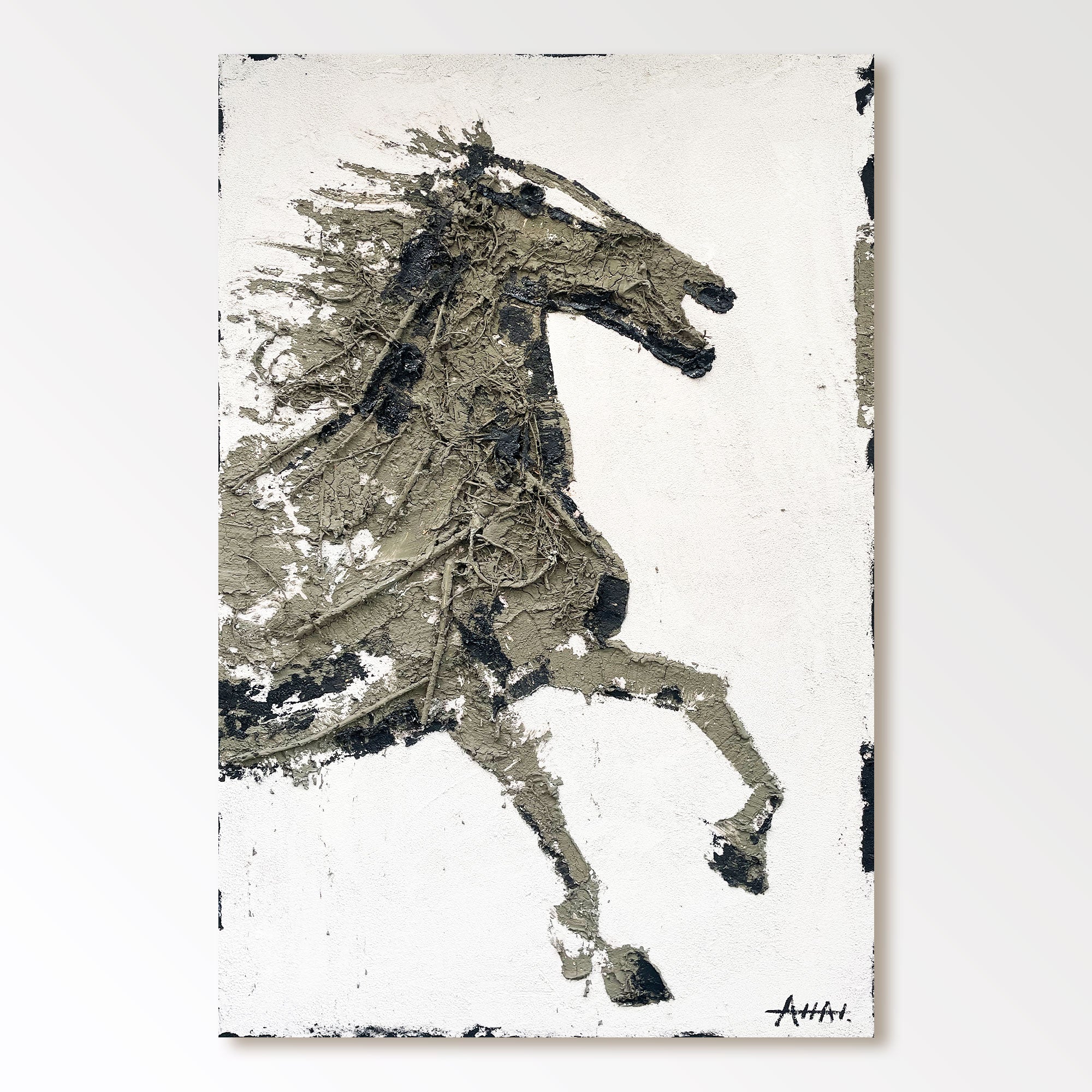 Abstract Painting "Hästens Kraft”