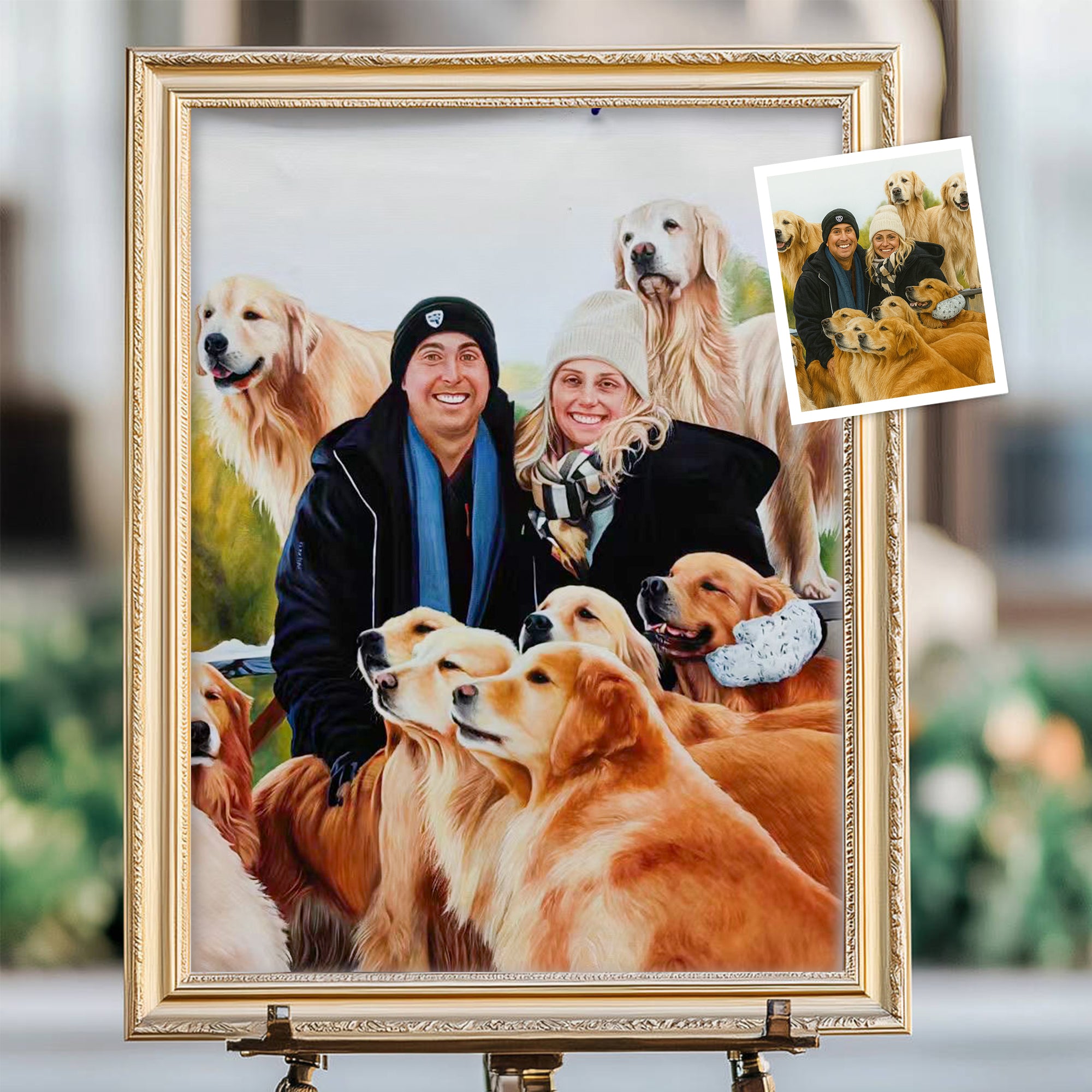 Custom Oil Painting Portraits from Your Photos - Family & Pets