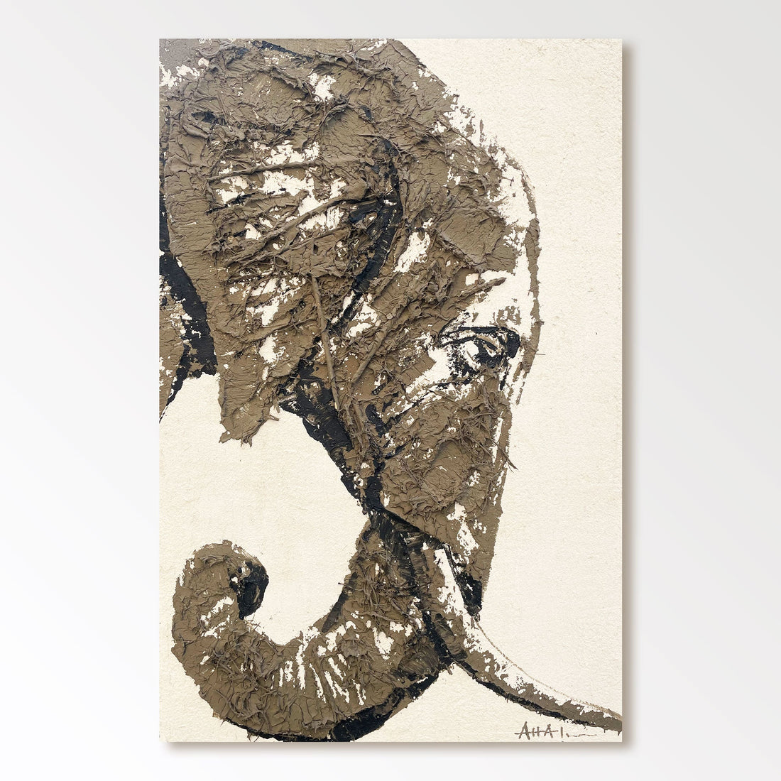 Abstract Painting "Elefantens Andlighet”