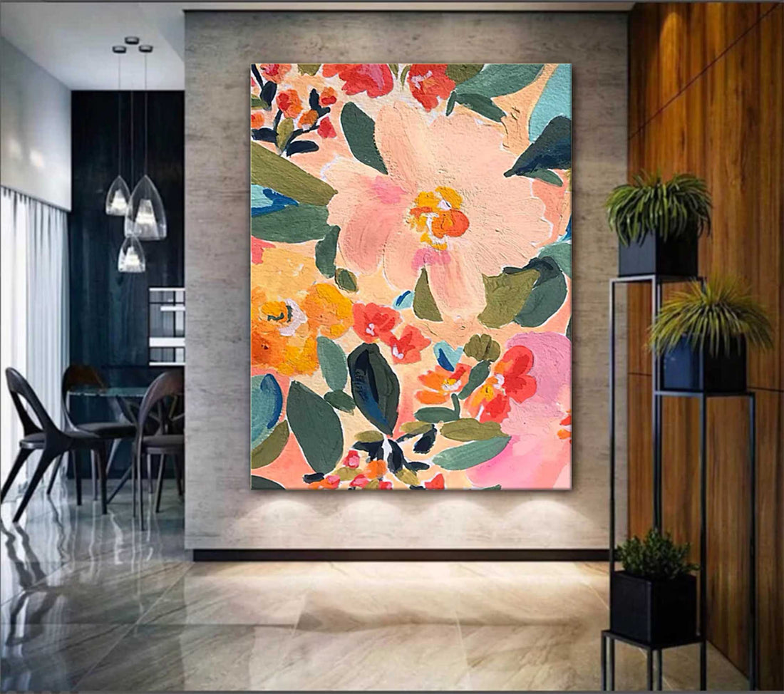 Blomsterlærredskunst #FL001