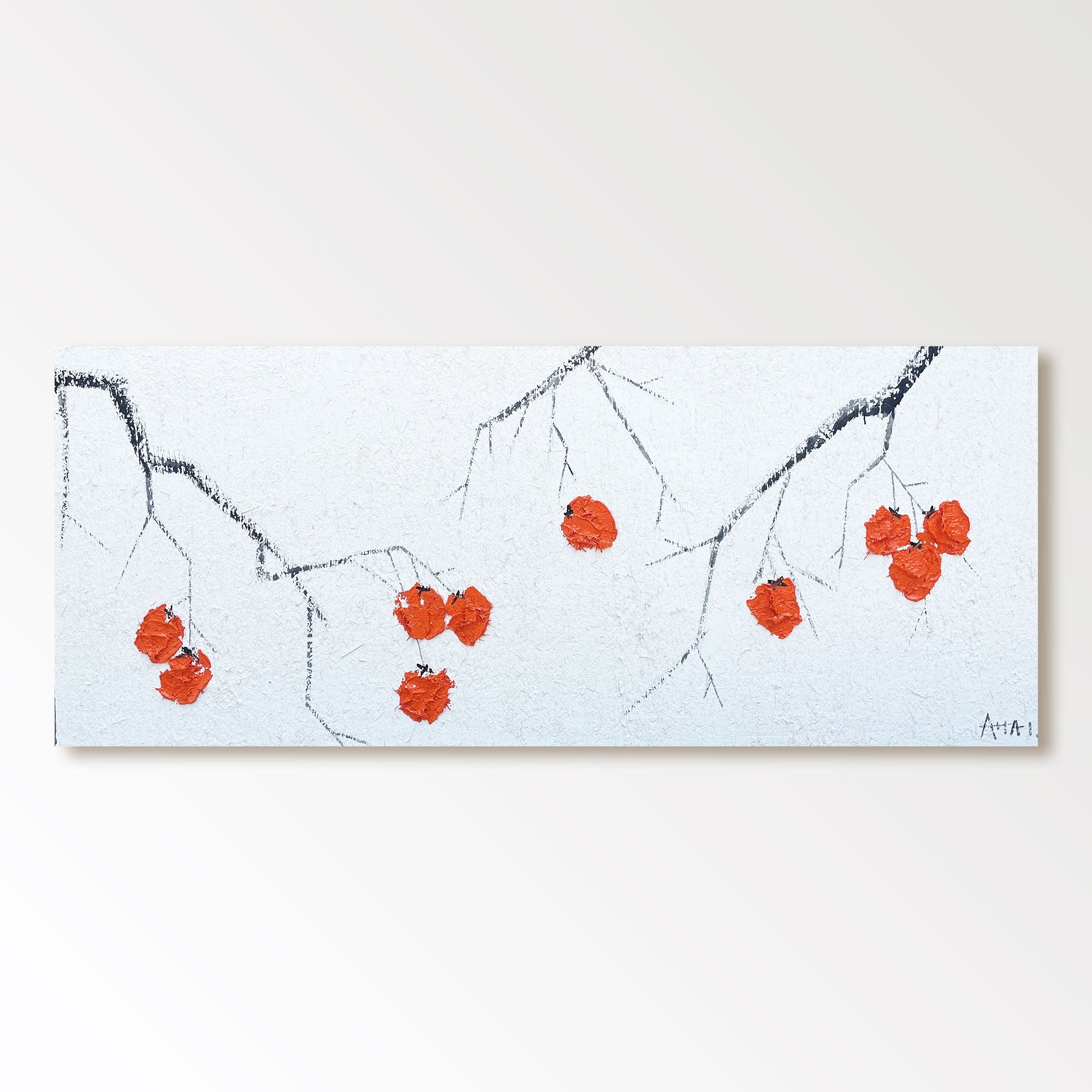 Abstract Painting "Vinterens Glimt"