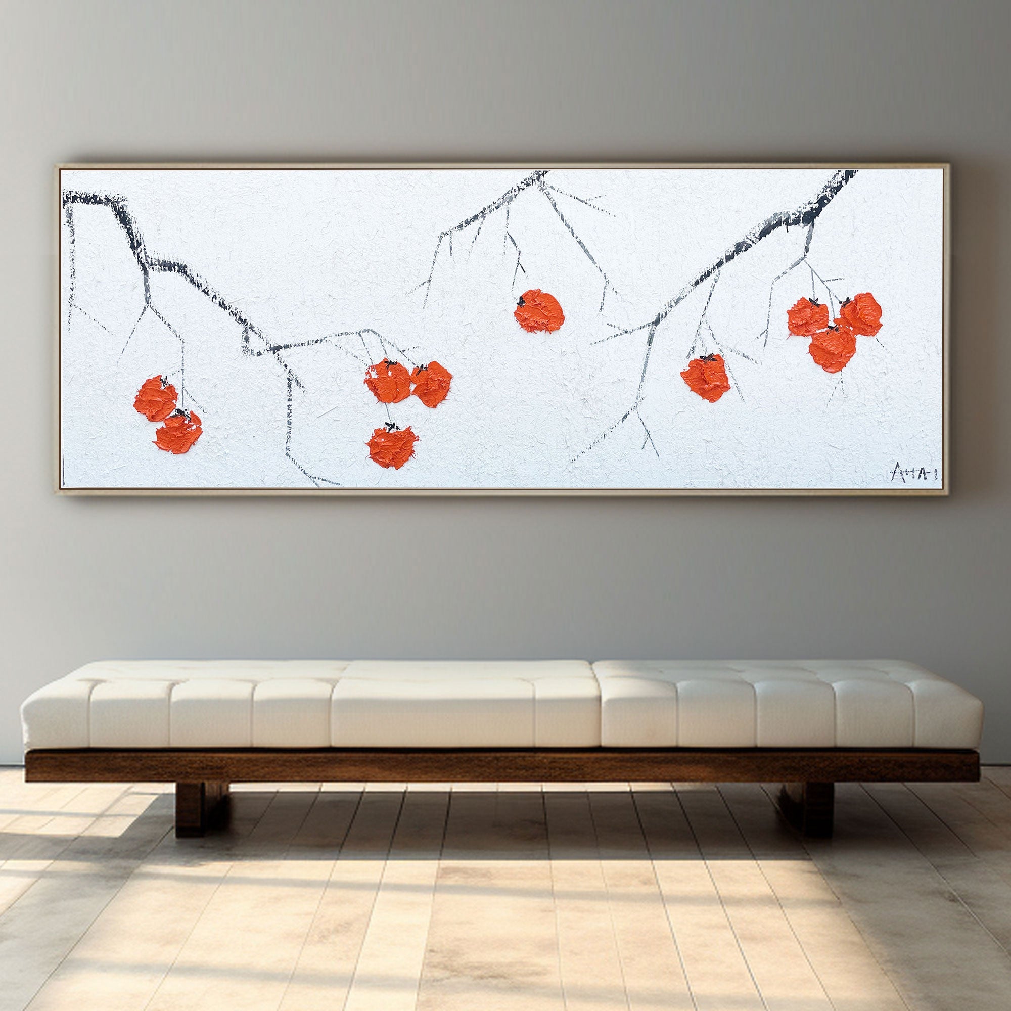 Abstract Painting "Vinterens Glimt"